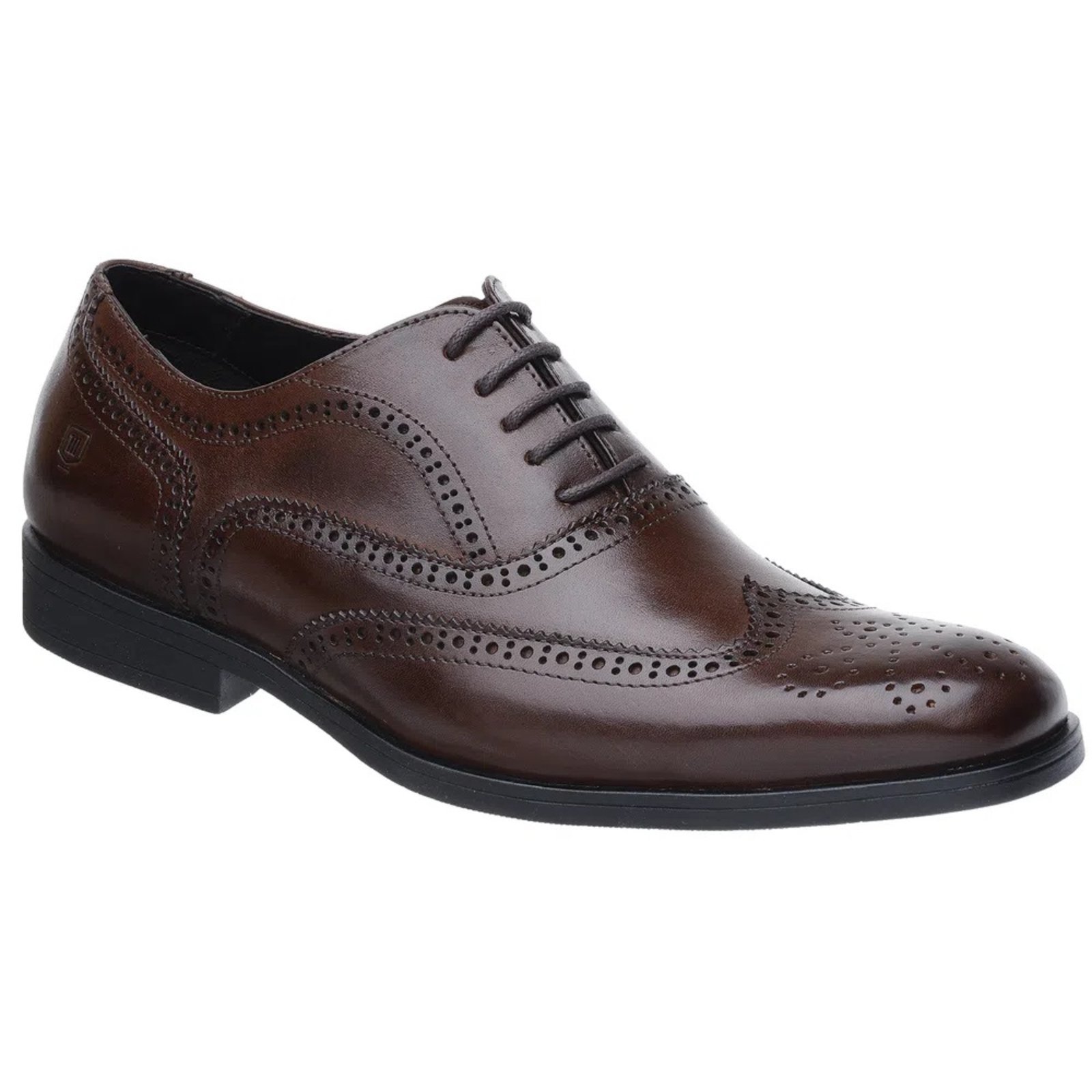 Vista 2 Sapato Feminino Oxford Malbork em Couro Café Solado Comfort 60409FM marrom marrom