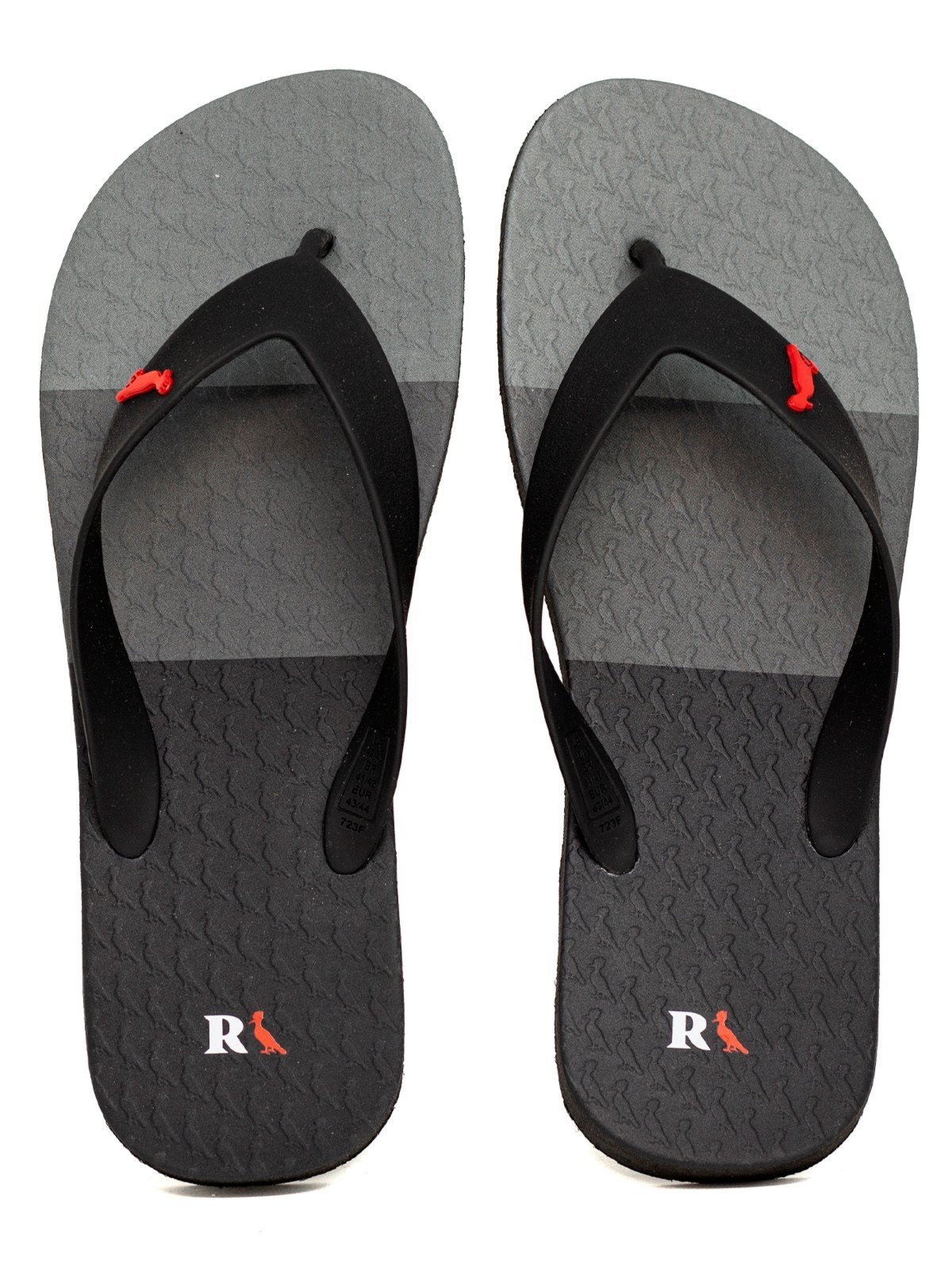 Chinelo Reserva Go Trancoso Sandália Borracha Confortável Estilo Despojado Preto Cinza