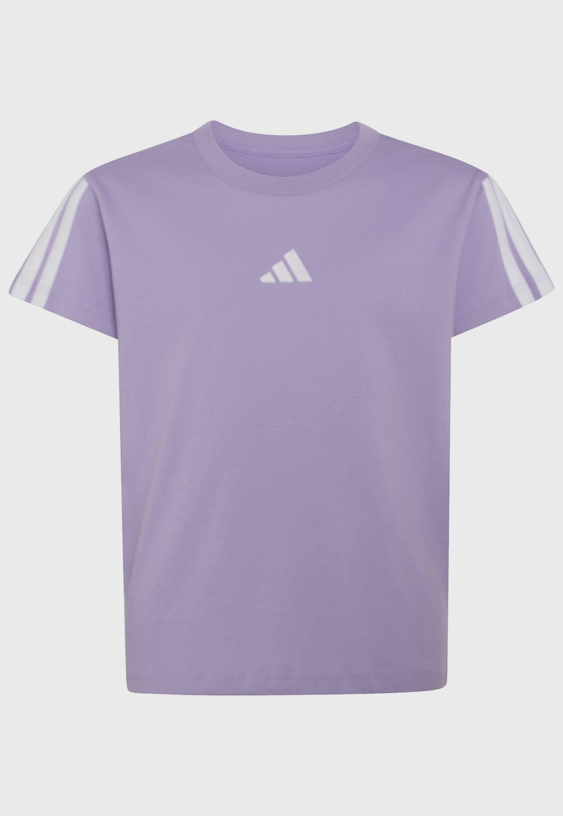 Infantil - Camiseta adidas Sportswear 3 Stripes Lilás