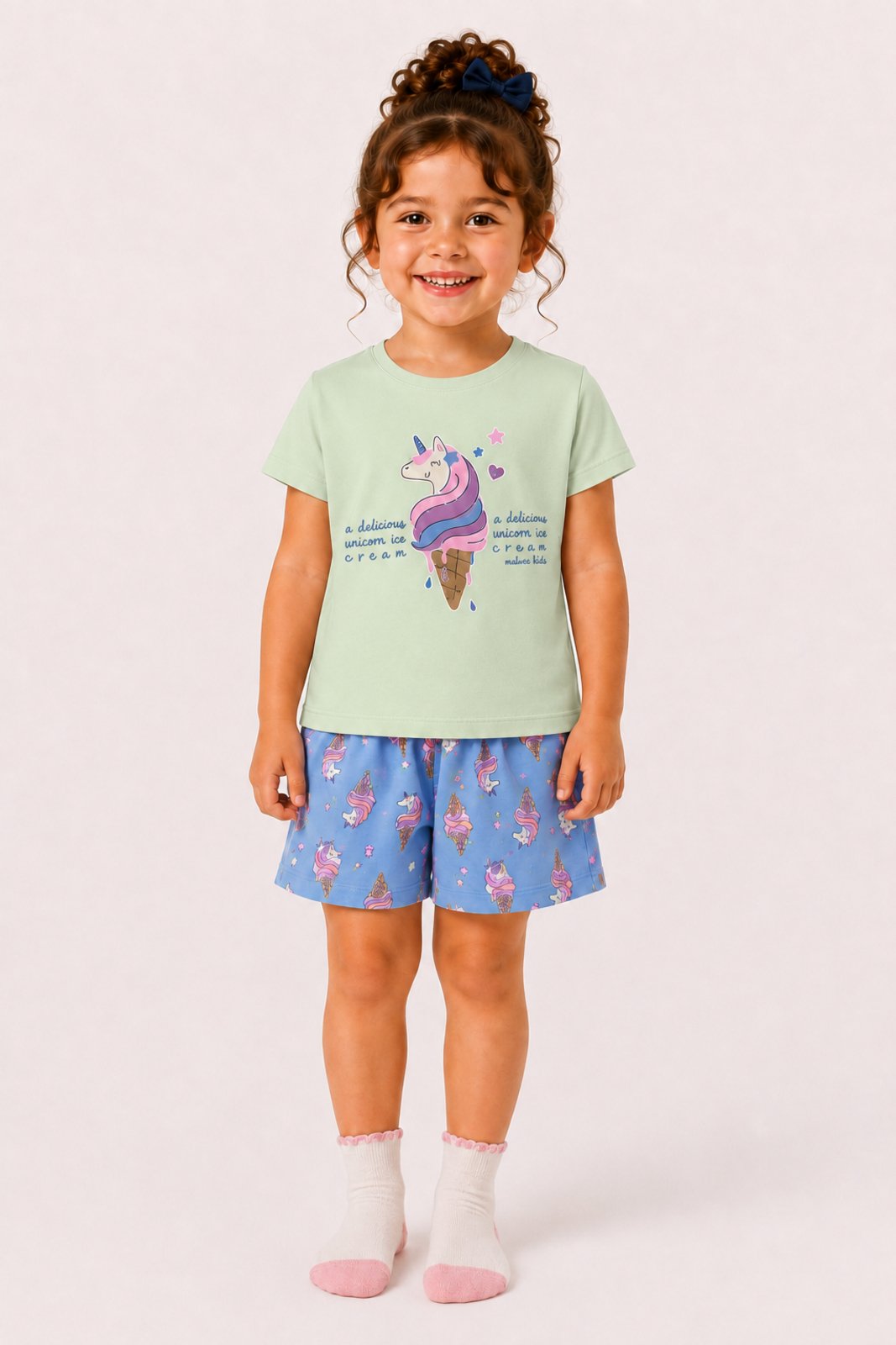 Pijama D Bell Outlet Fashion Sorvete Verde Pastel