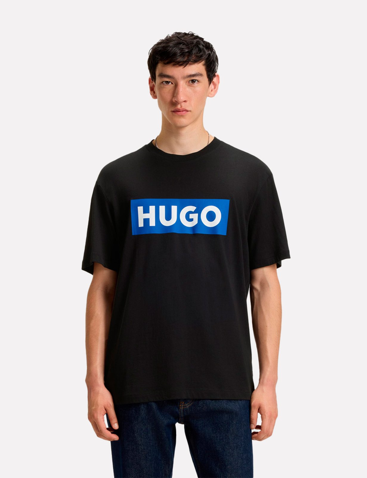 Camiseta Hugo Boss Masculina Regular Nico Preta