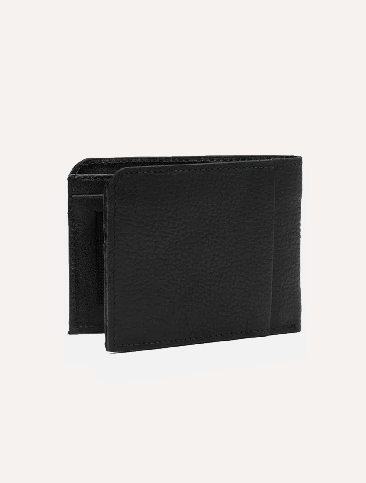 Vista 3 Carteira Calvin Klein Jeans Masculina Couro CK Queima Preta preto Calvin Klein preto