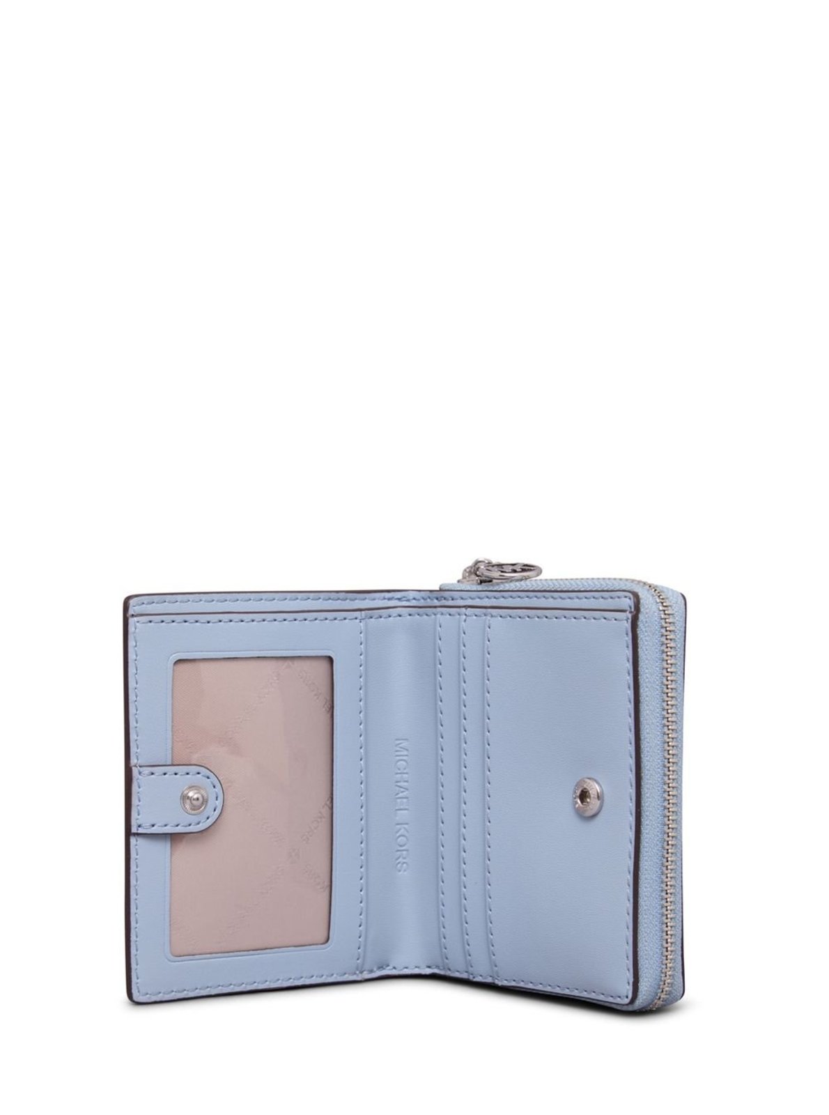Vista 3 Carteira Jet Set Travel Pequena De Couro 35R4stvf2l487 Michael Kors azul Michael Kors azul