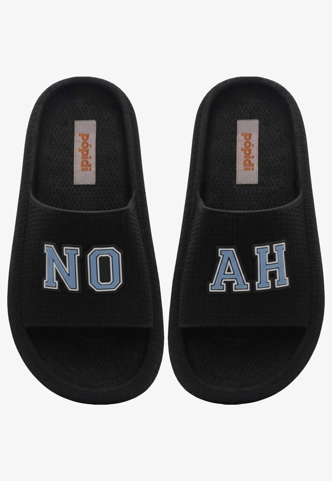 Infantil - Chinelo Pópidi Personalizado NOAH Estilo Nuvem Preto