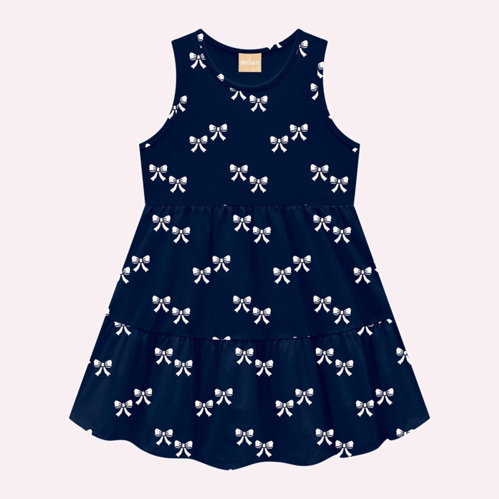 Infantil - Vestido Menina Laços Milon