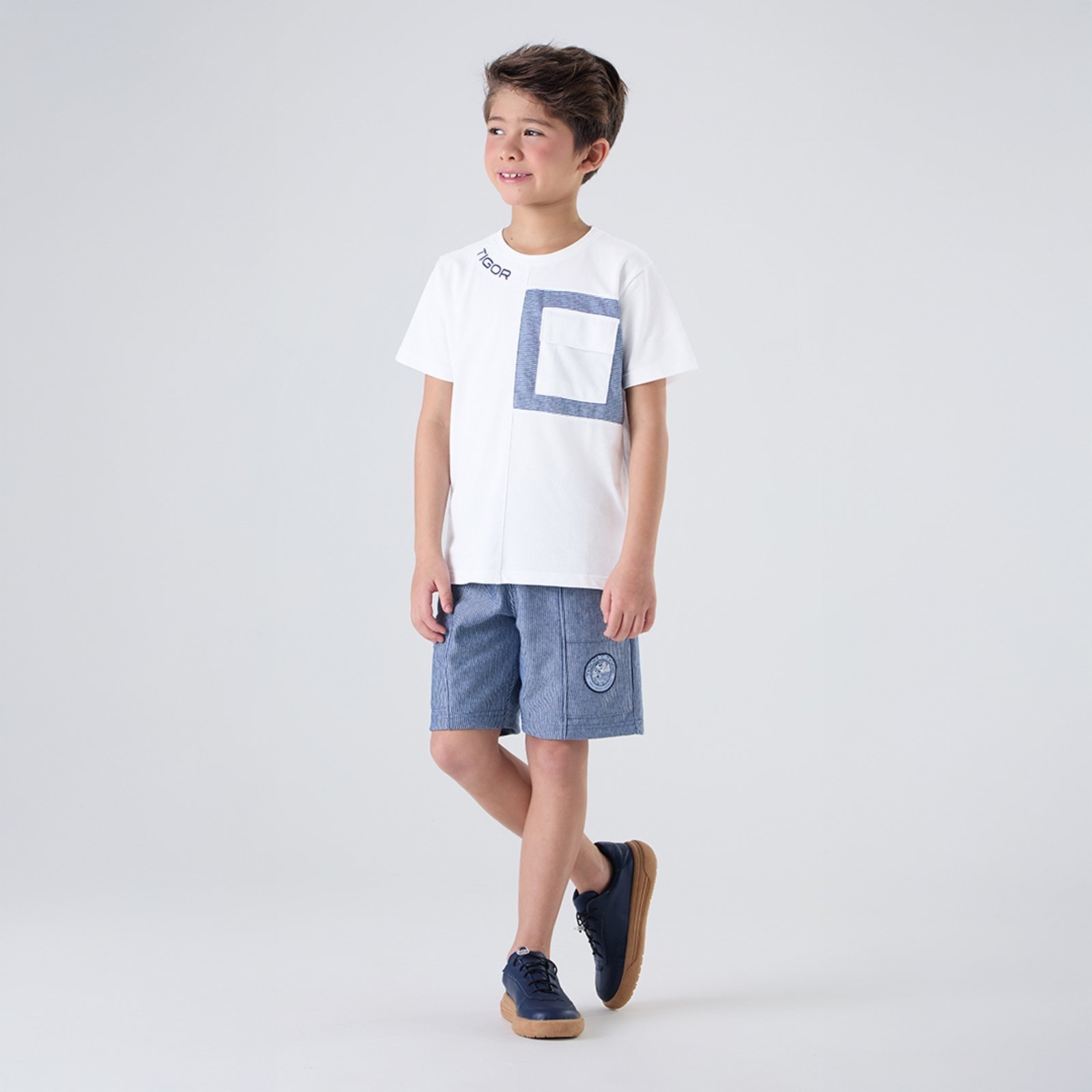 Infantil - Camiseta Manga Curta Masculina Tigor T. Tigre