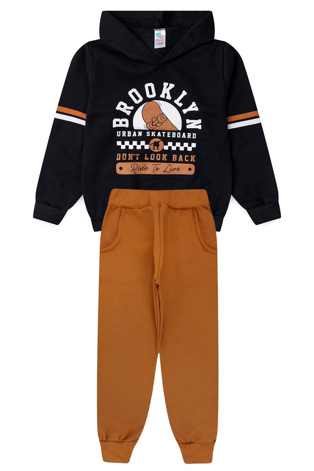 Infantil - Conjunto Moletom Menino c/ Bolso Brooklyn Urban