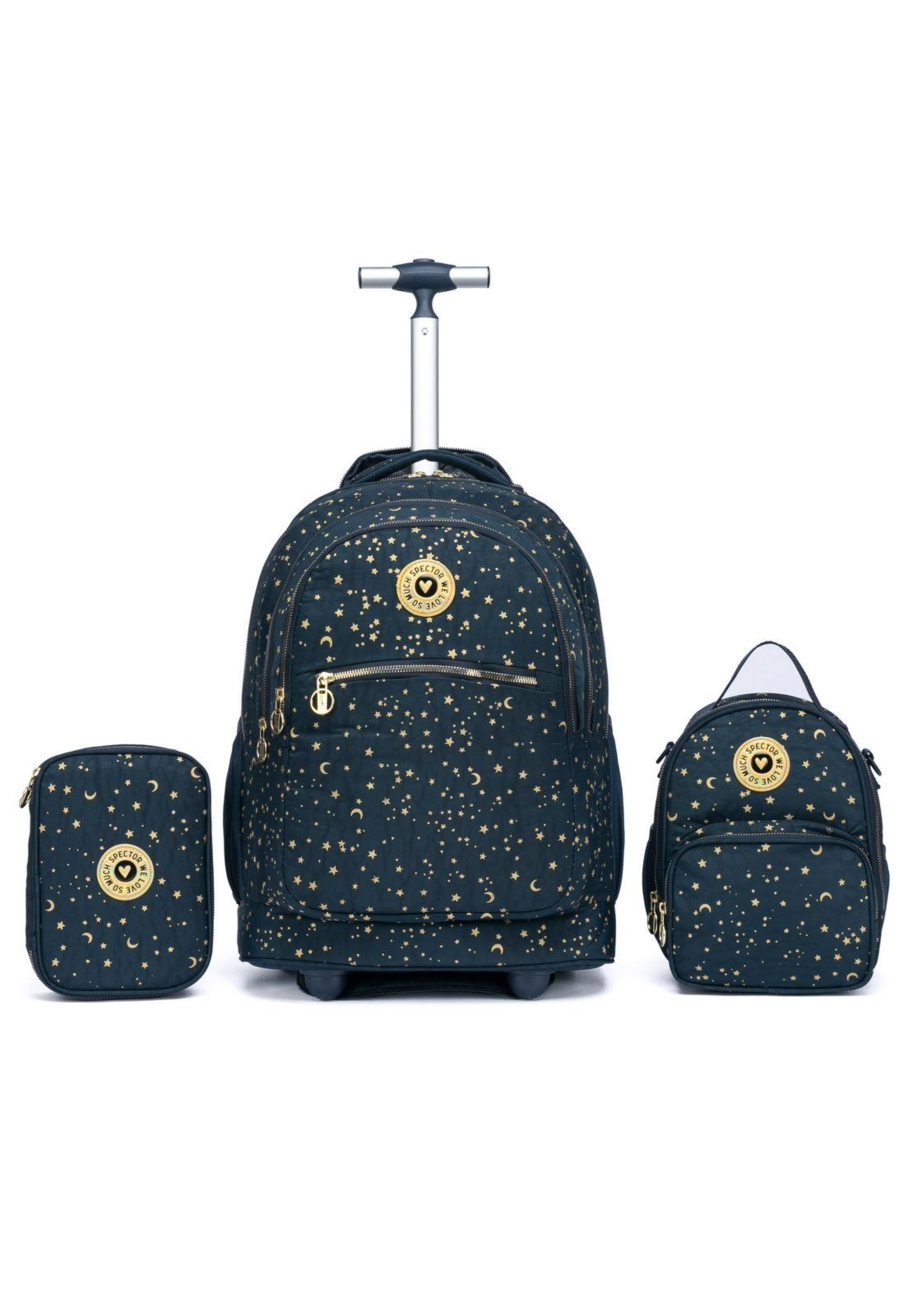 Infantil - Kit Mochila Spector Rodinha Menina Reforçada Escolar