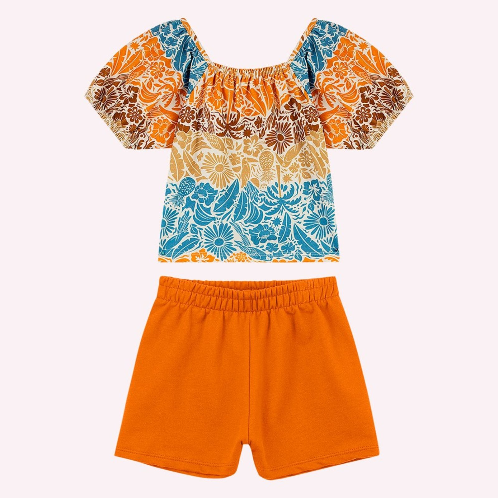 Infantil - Conjunto Menina Estampa Nanai