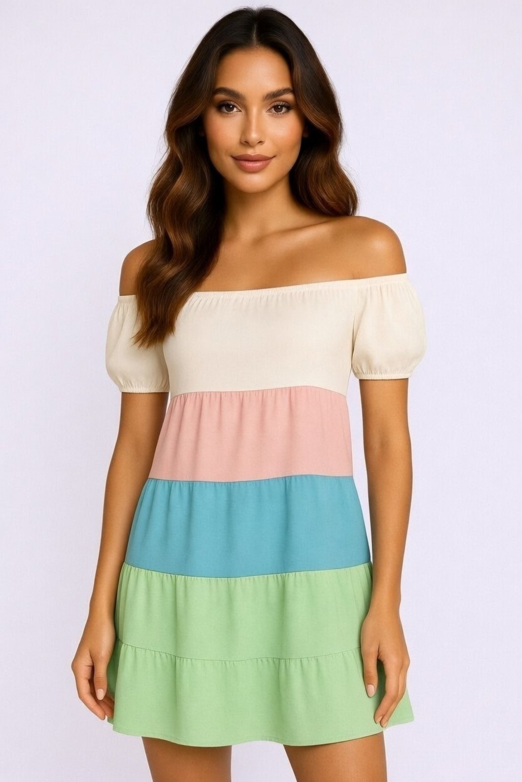 Vestido Curto D Bell Outlet Fashion Multicolor
