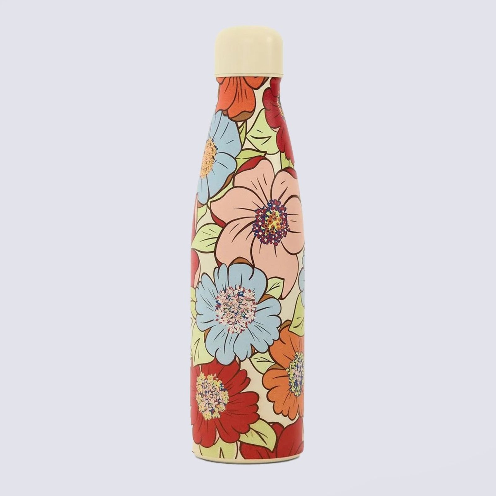Garrafa Farm Glub Glub Floral Carolina 500ML Off White