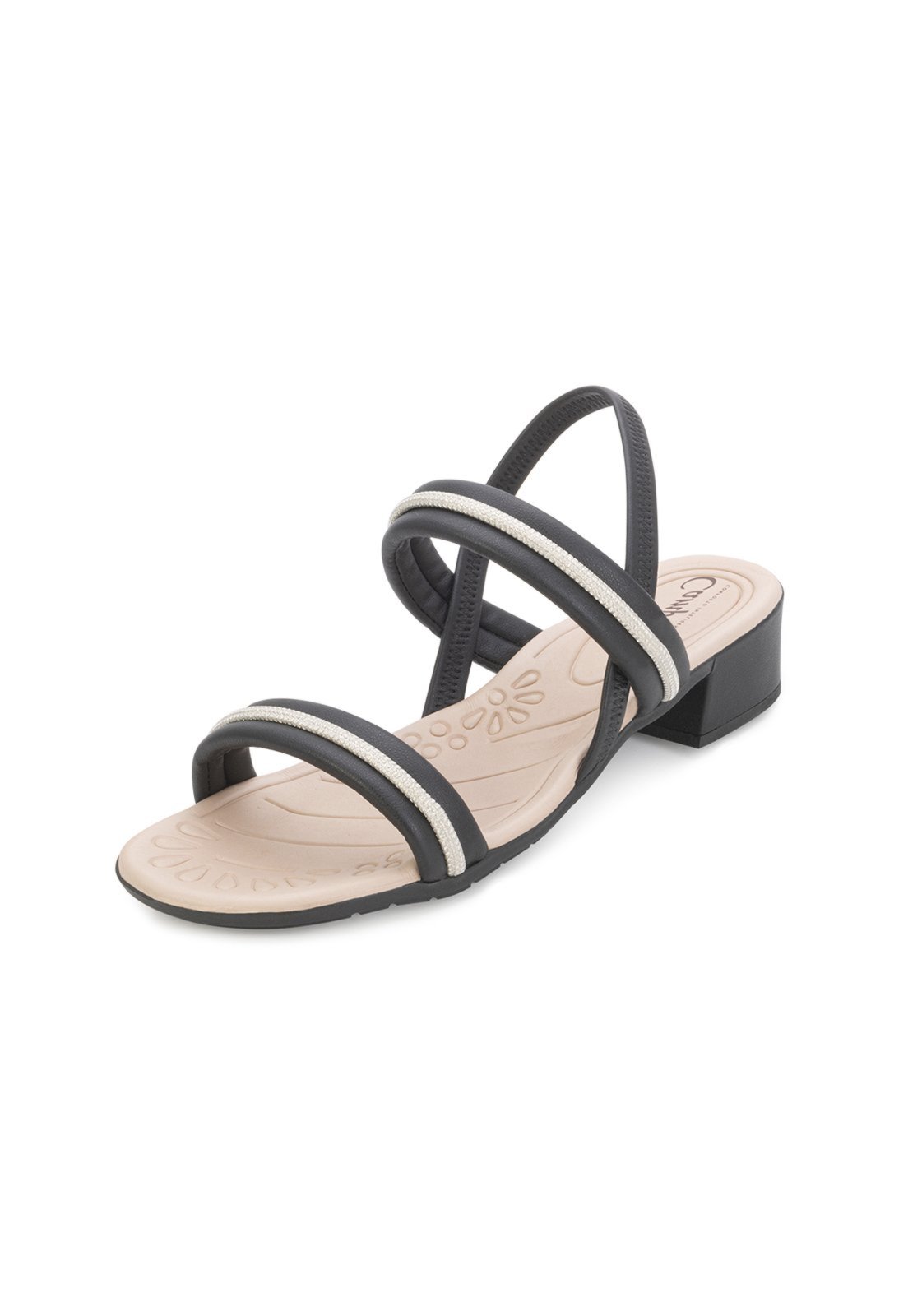 Sandália Campesi CP25-CP791 Preto-Dourado
