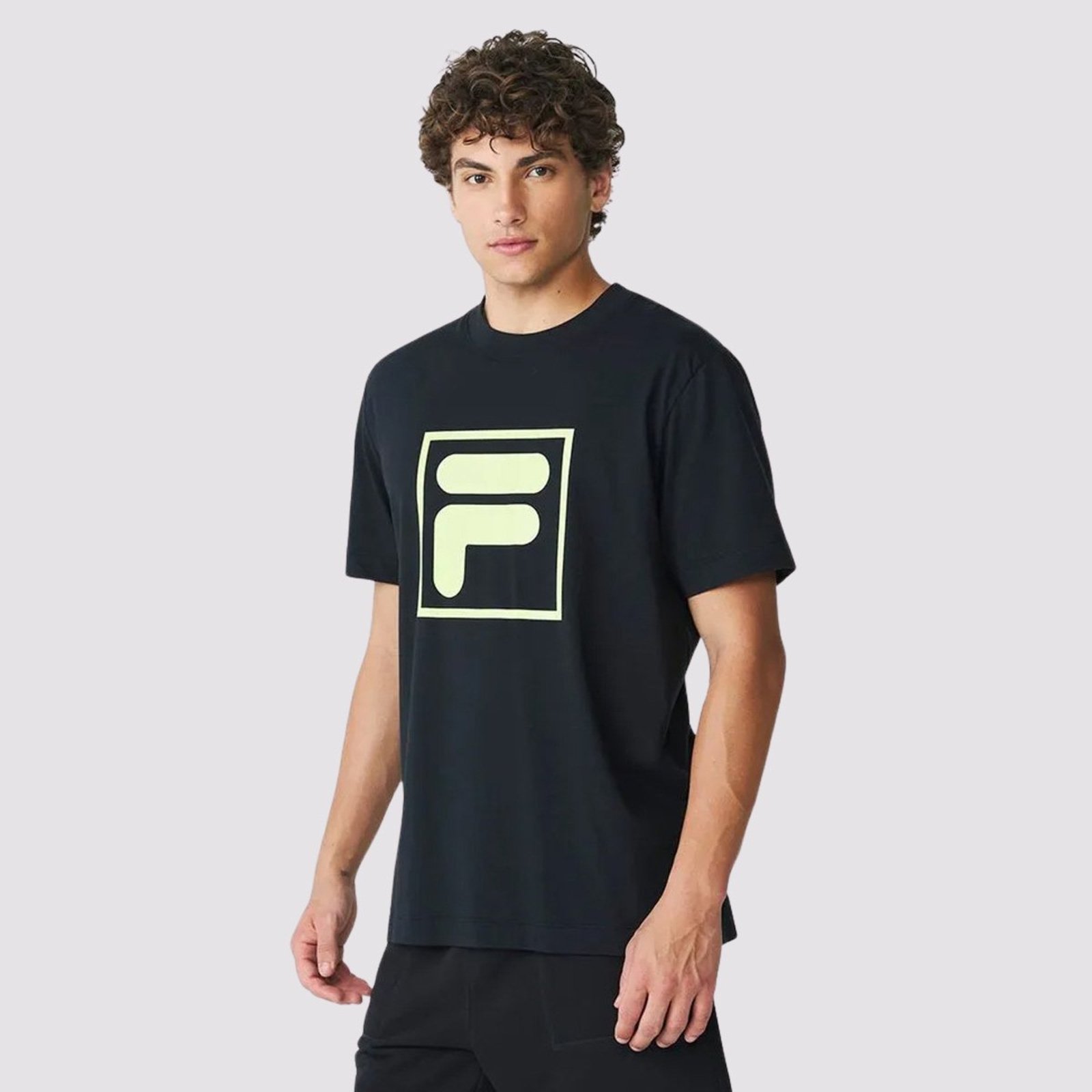 Camiseta Fila Comfort F-Box Union Classics Preta e Verde