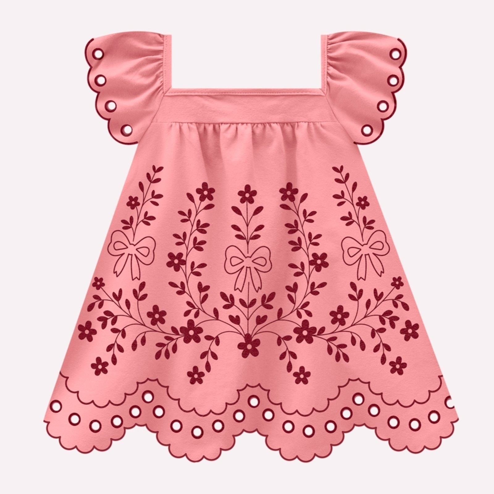 Infantil - Vestido Menina em Cotton Milon