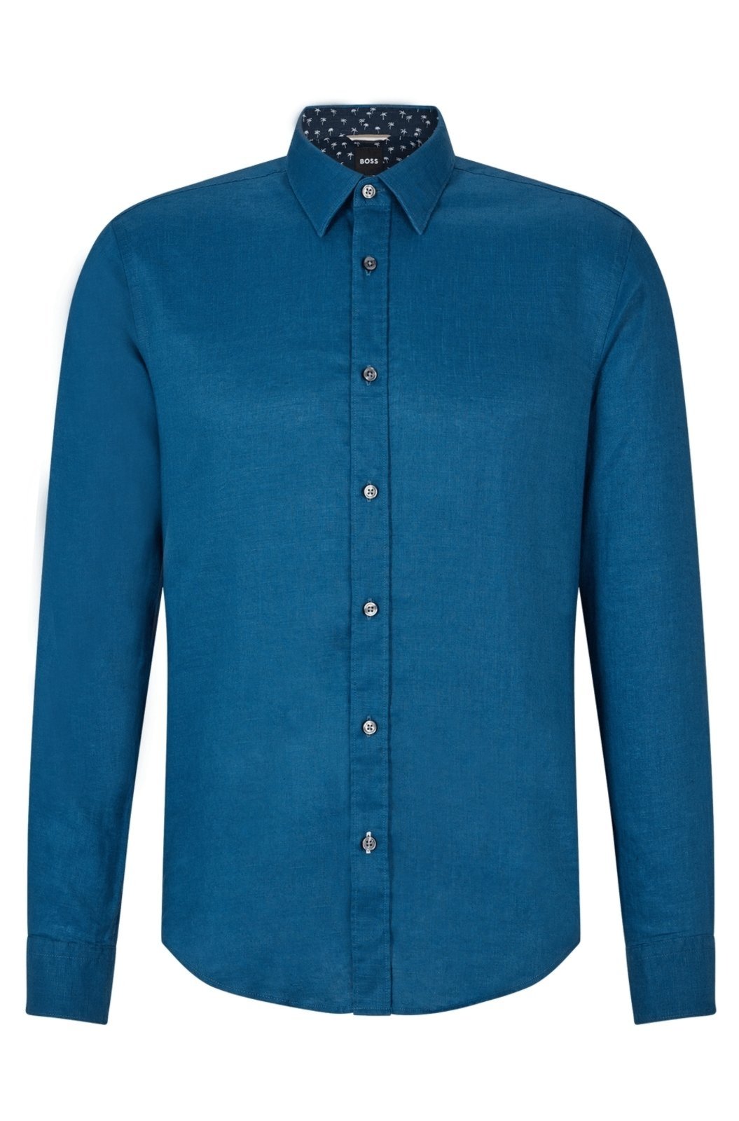 Camisa Slim Fit Em Linho Stretch Lavado