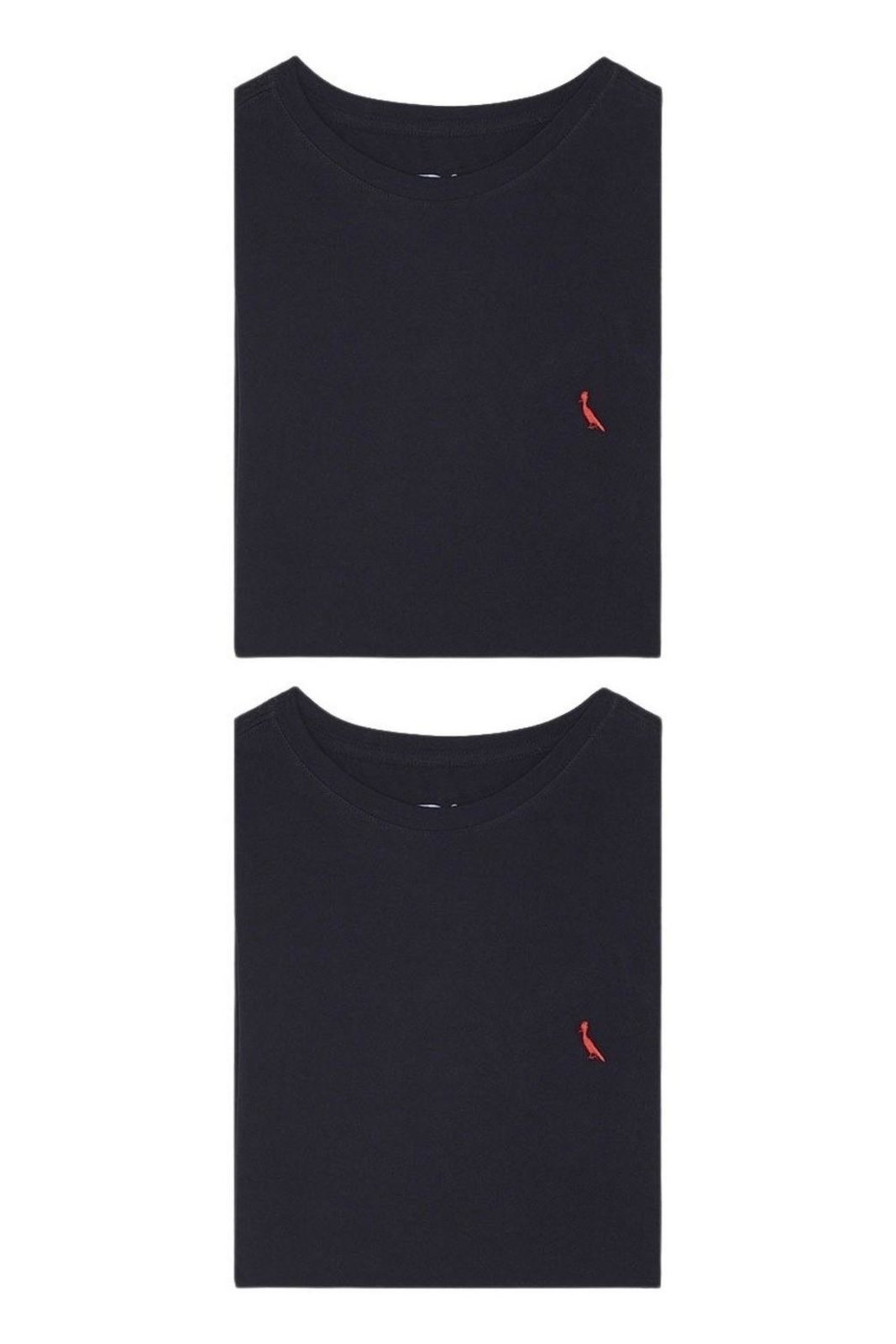 Kit 2 Camisetas Brasa Preta Pica Pau Bordado Reserva – PRETO – GG Preto