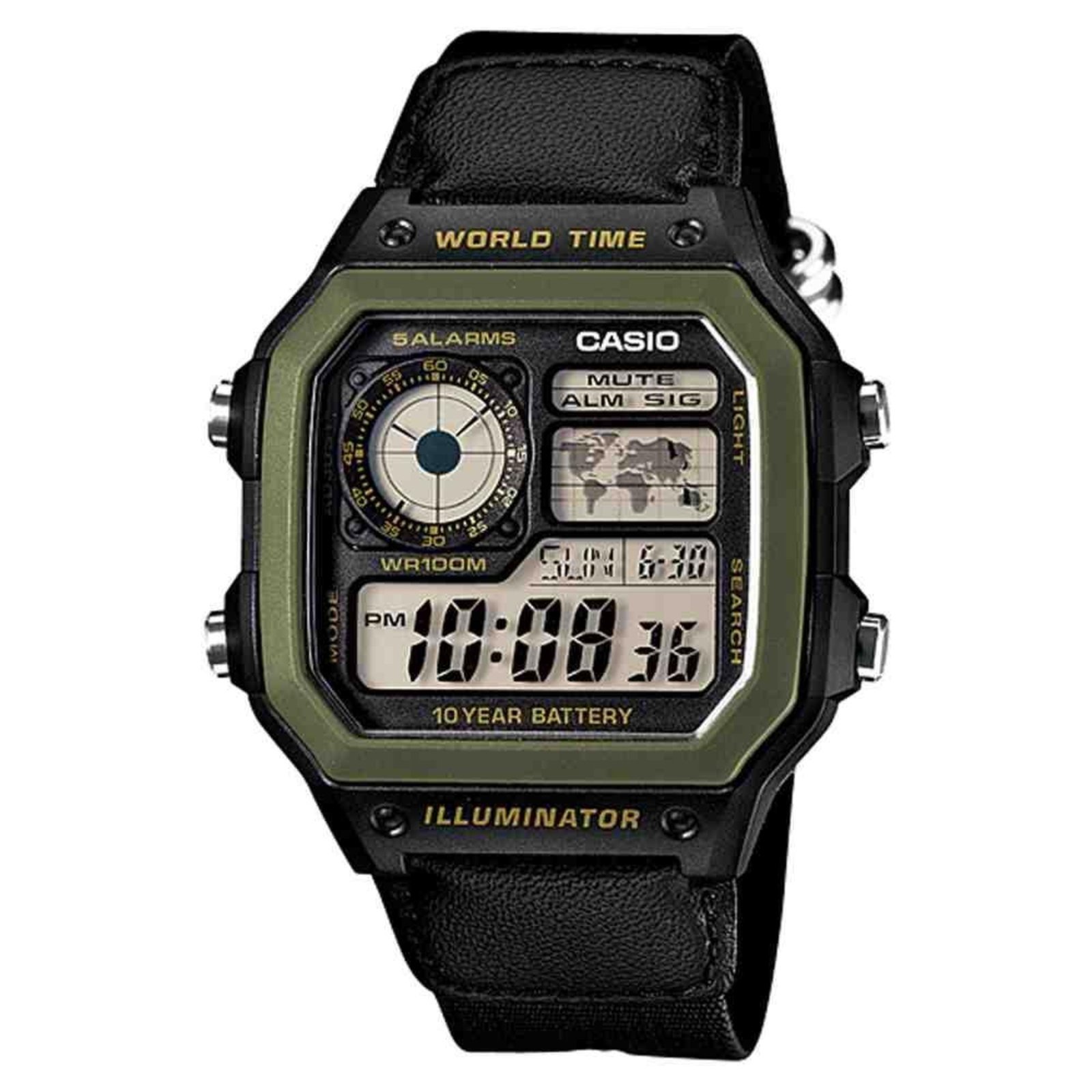 Relógio Casio Standard Preto Masculino AE-1200WHB-1BV