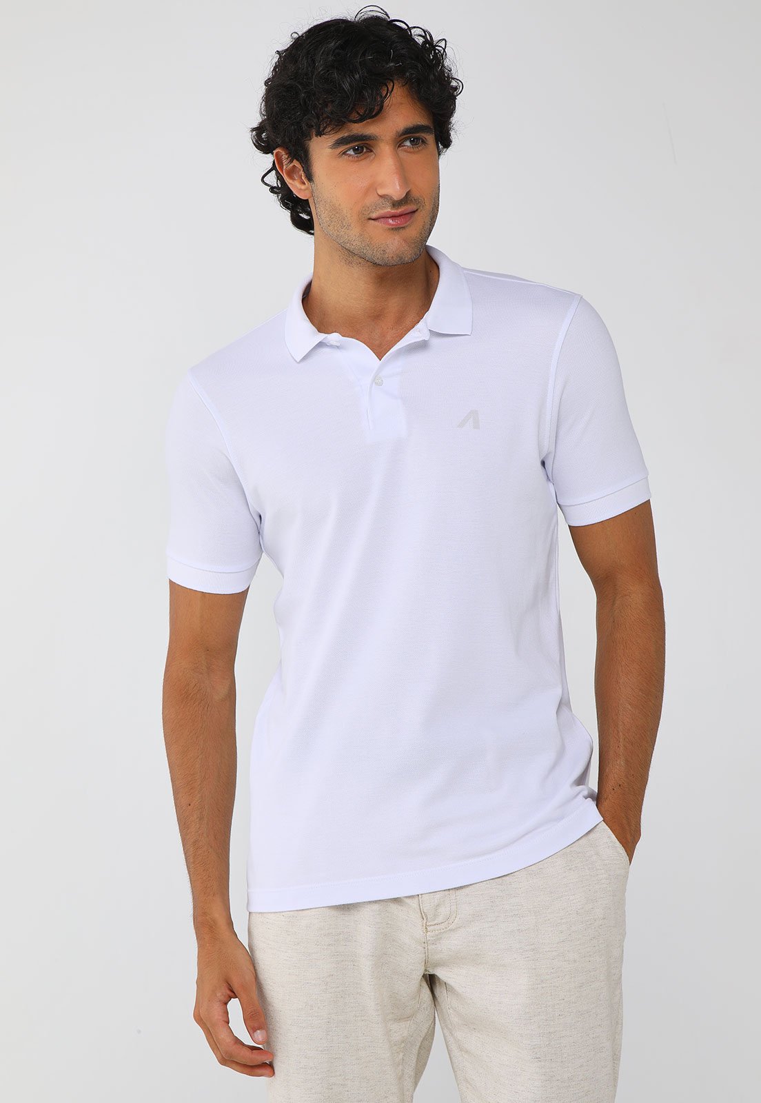 Polo Masculina Aeropostale Branca