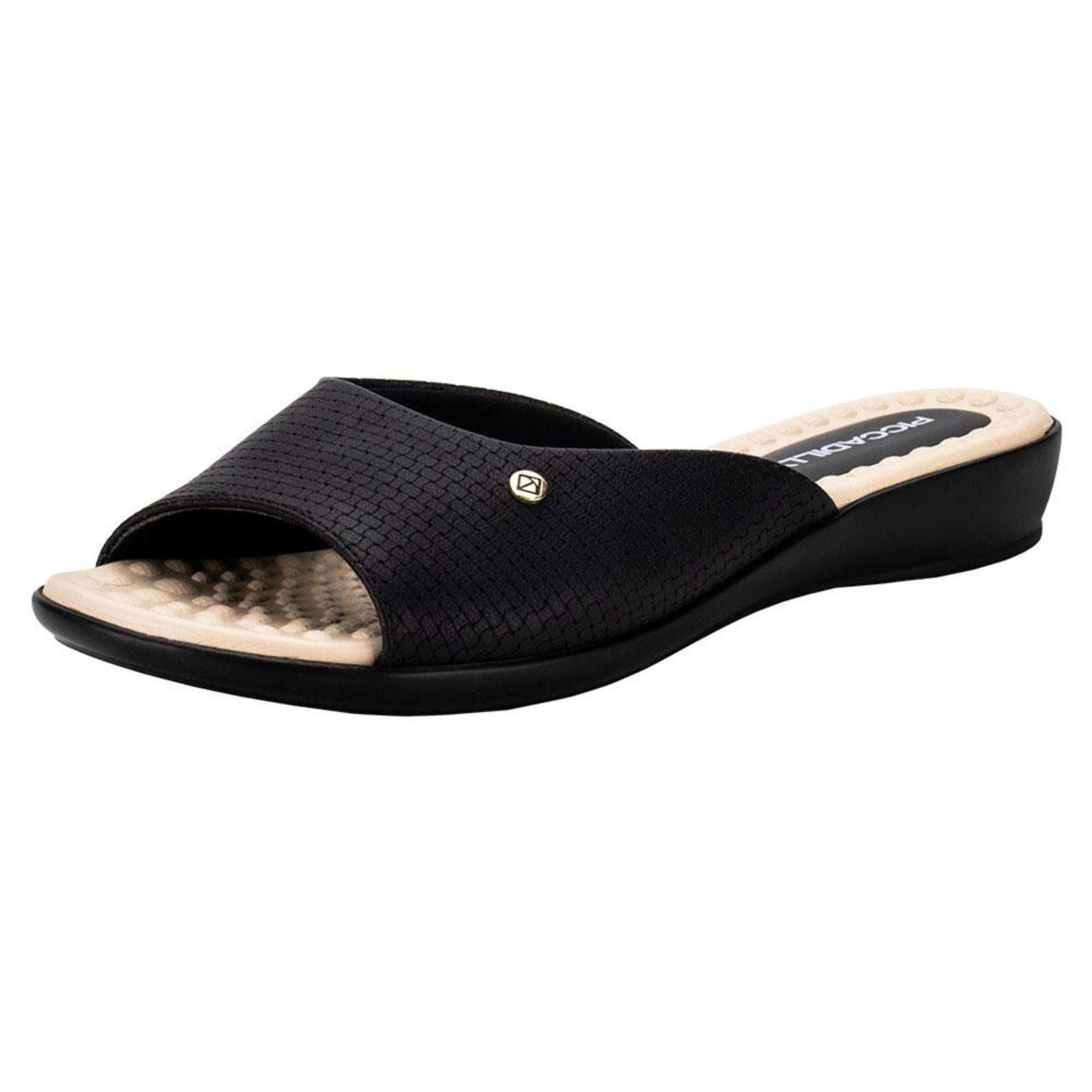 Tamanco Feminino Anabela Piccadilly 500352 0080352 Preto