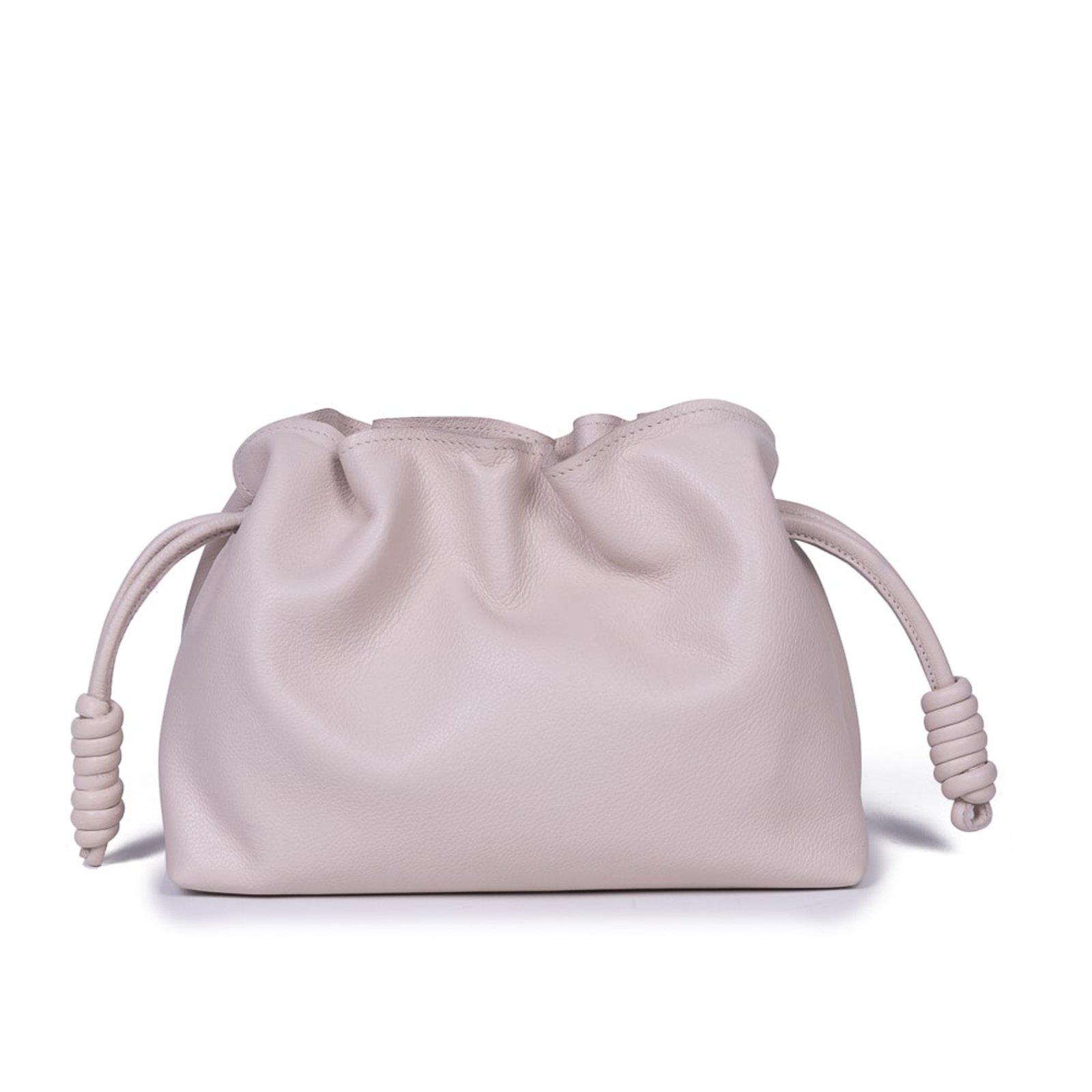 Vista 3 Bolsa MY.NA Saco Lorena em Couro Legítimo Off White off-white white MY.NA off-white white