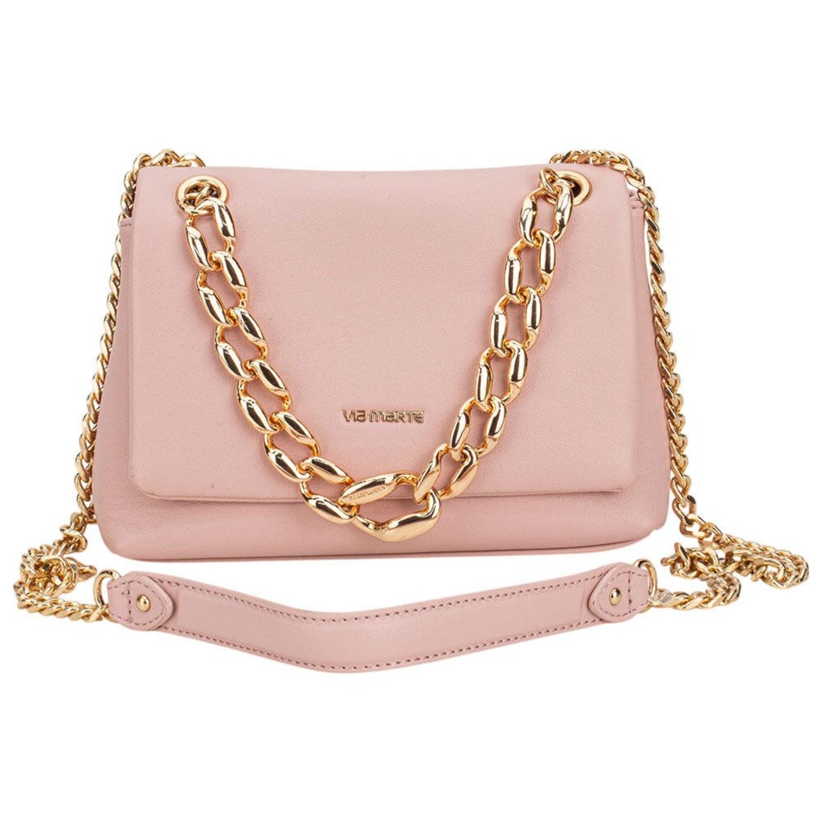 Bolsa Feminina Transversal Via Marte B1-312 A5830312 Rosa