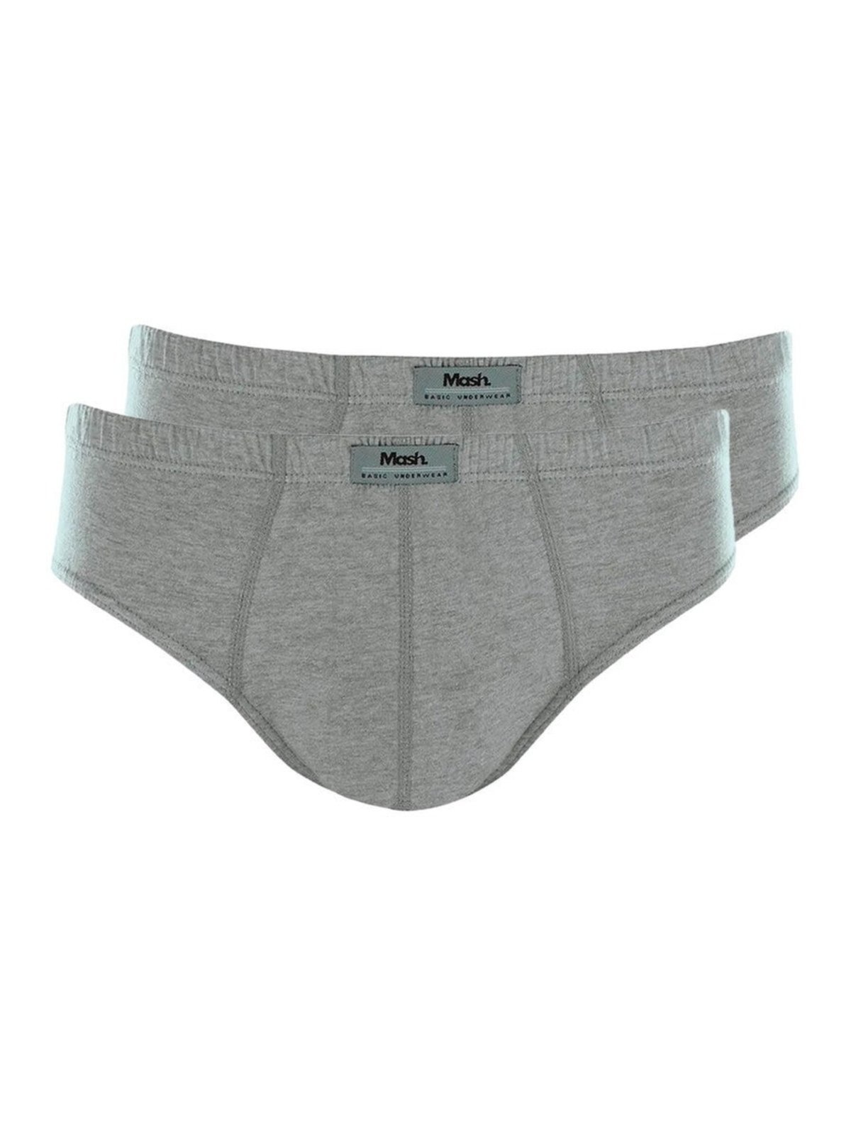 Kit com 2 Cuecas Slip Mash 074.58 Cinza