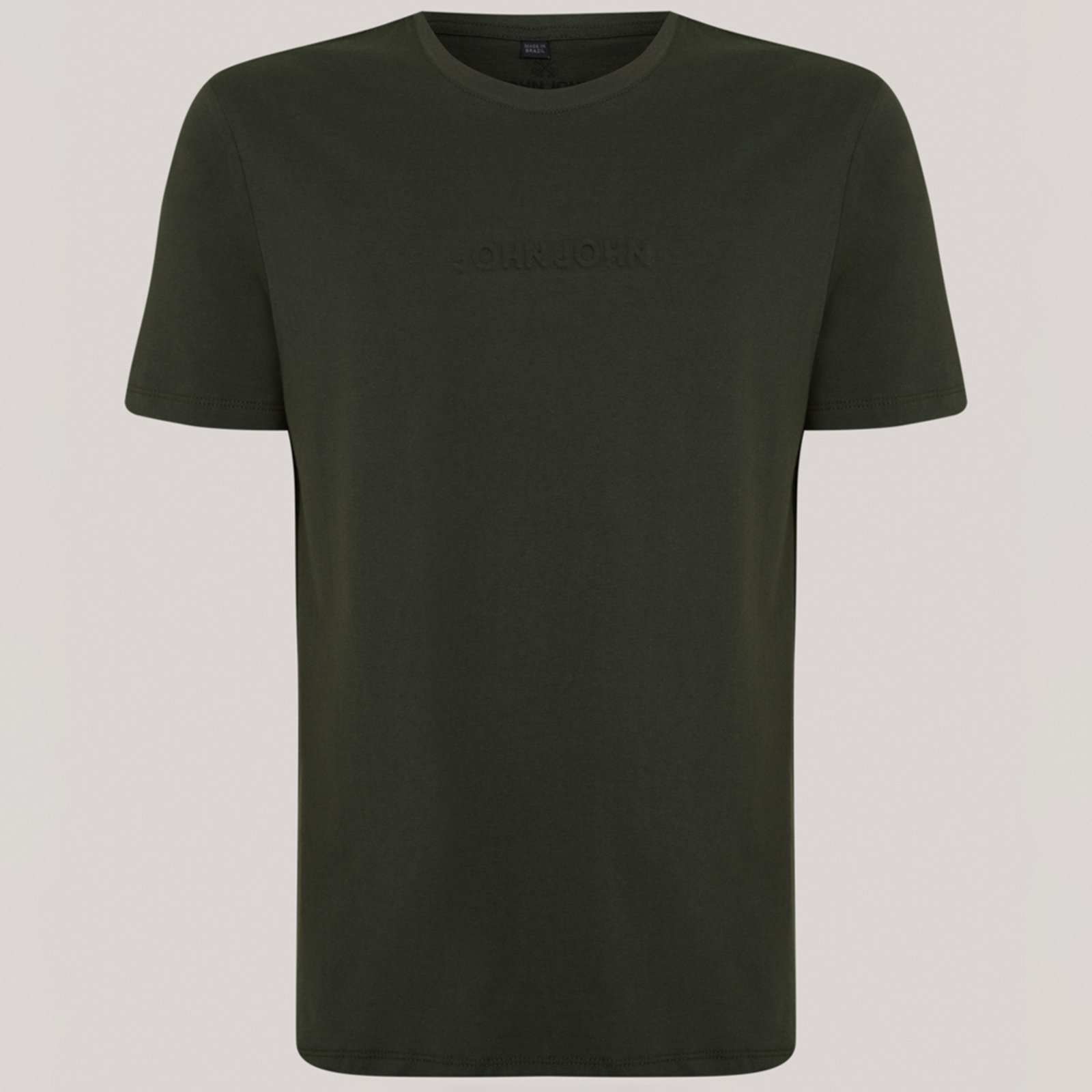 Camiseta John John Regular Embossed In25 Verde Masculino