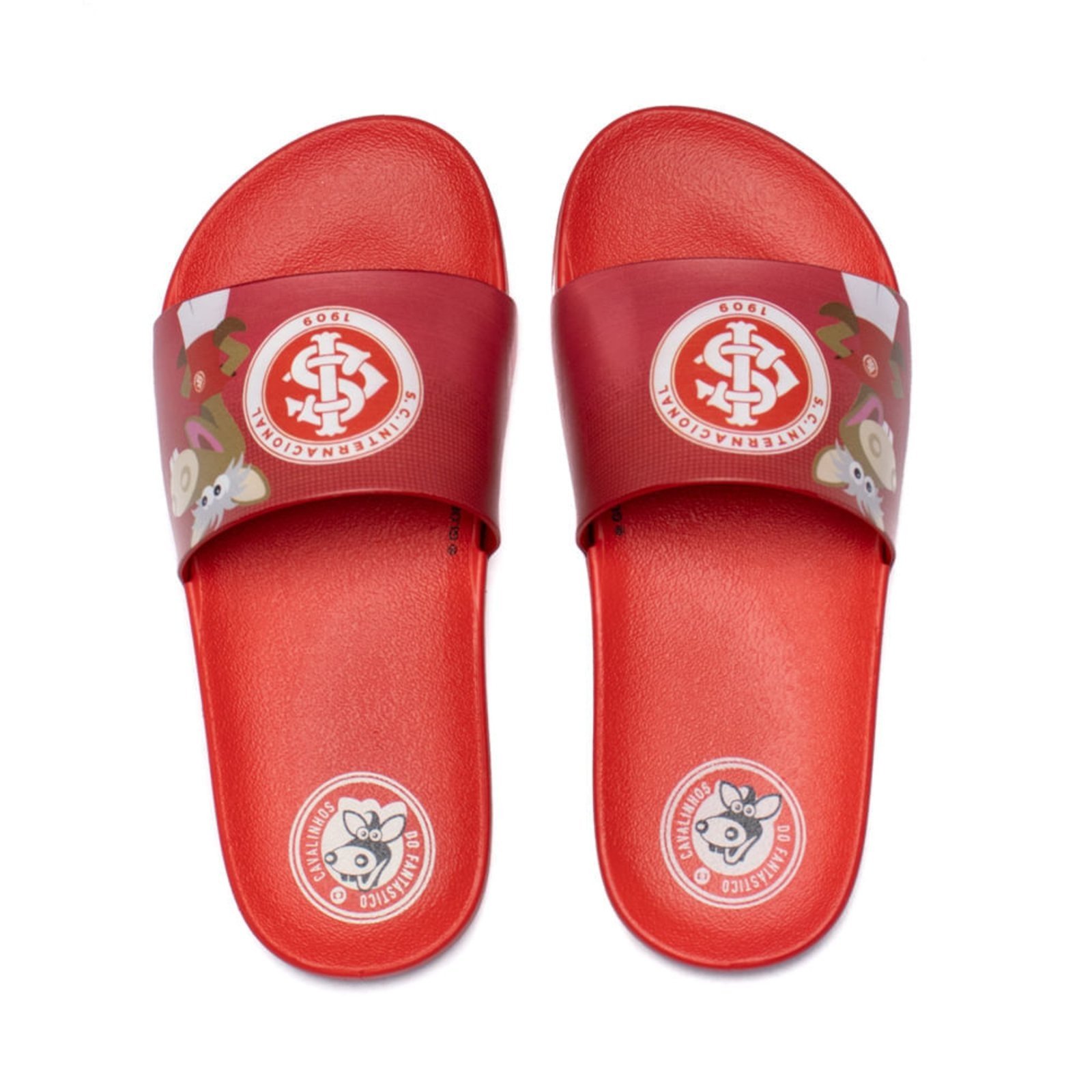 Vista 2 Infantil - Chinelo Slide Grendene Cavalinho do Fantástico Internacional vermelho Grendene vermelho