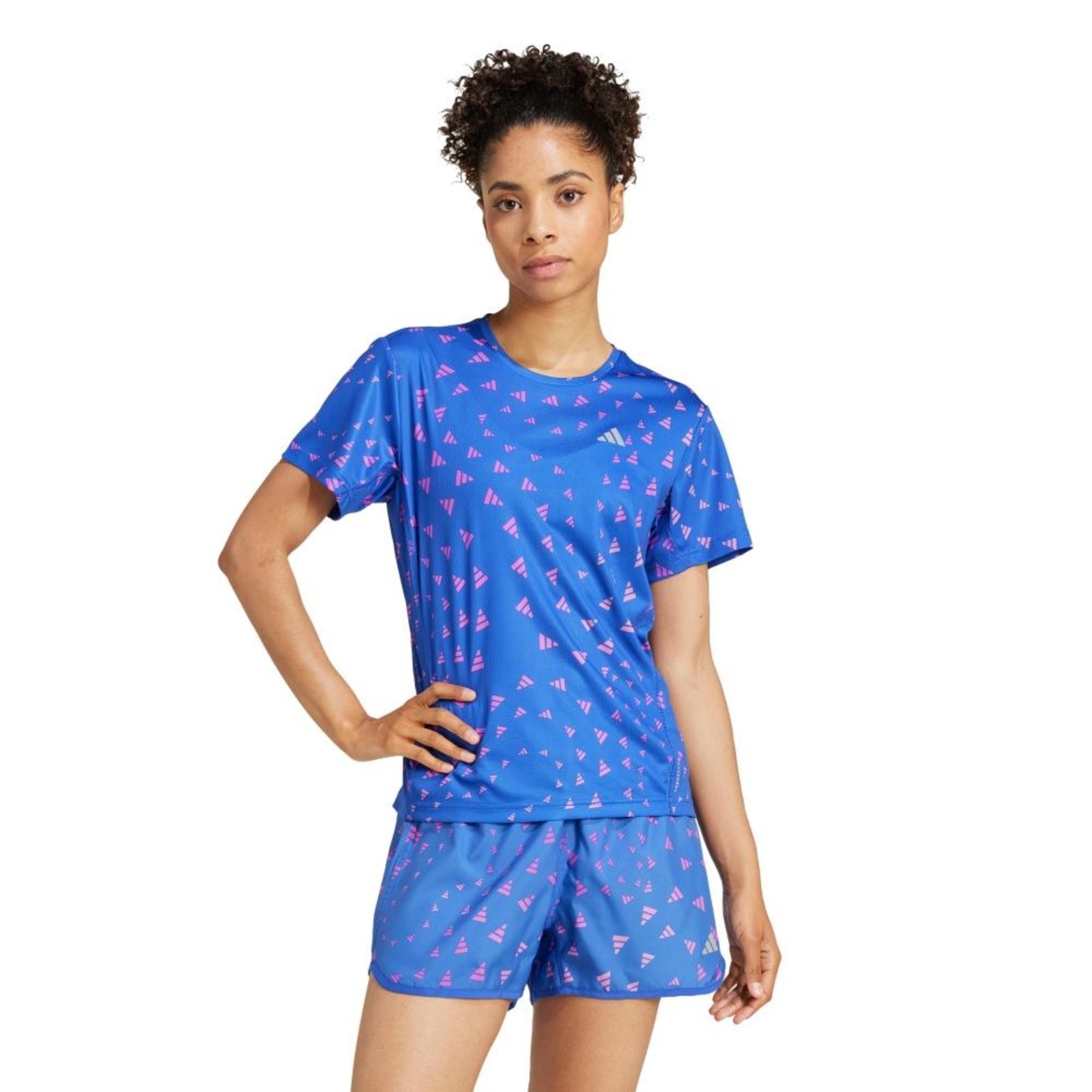 Camiseta Estampada AEROREADY adidas Performance Azul