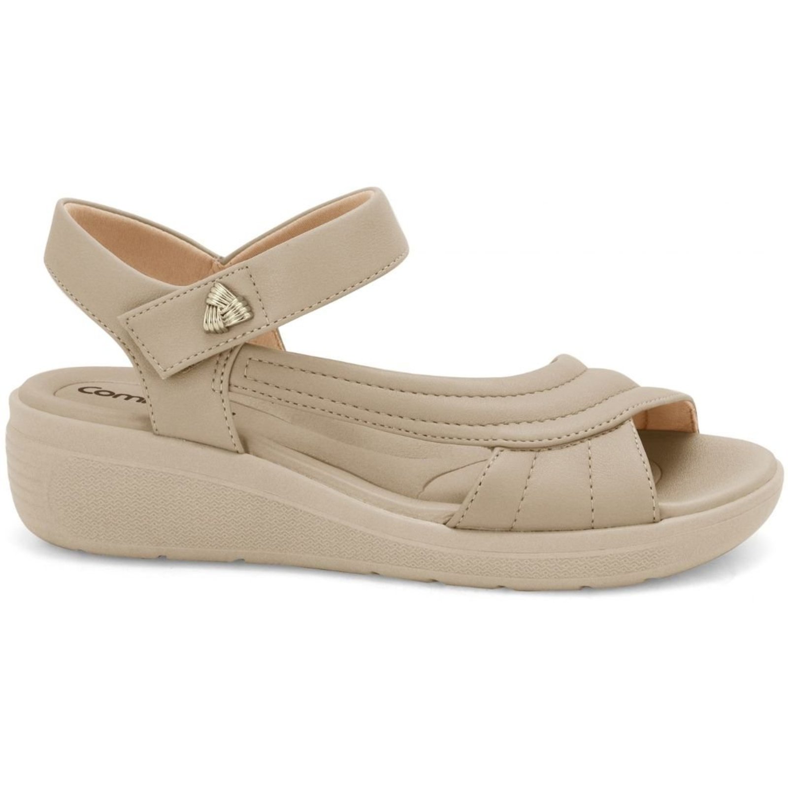 Sandália Feminina Anabela Comfortflex 2686407 - Avelã
