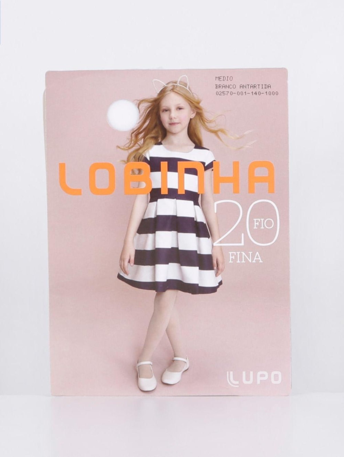 Vista 2 Meia-Calça Lupo para Menina Lupo branco