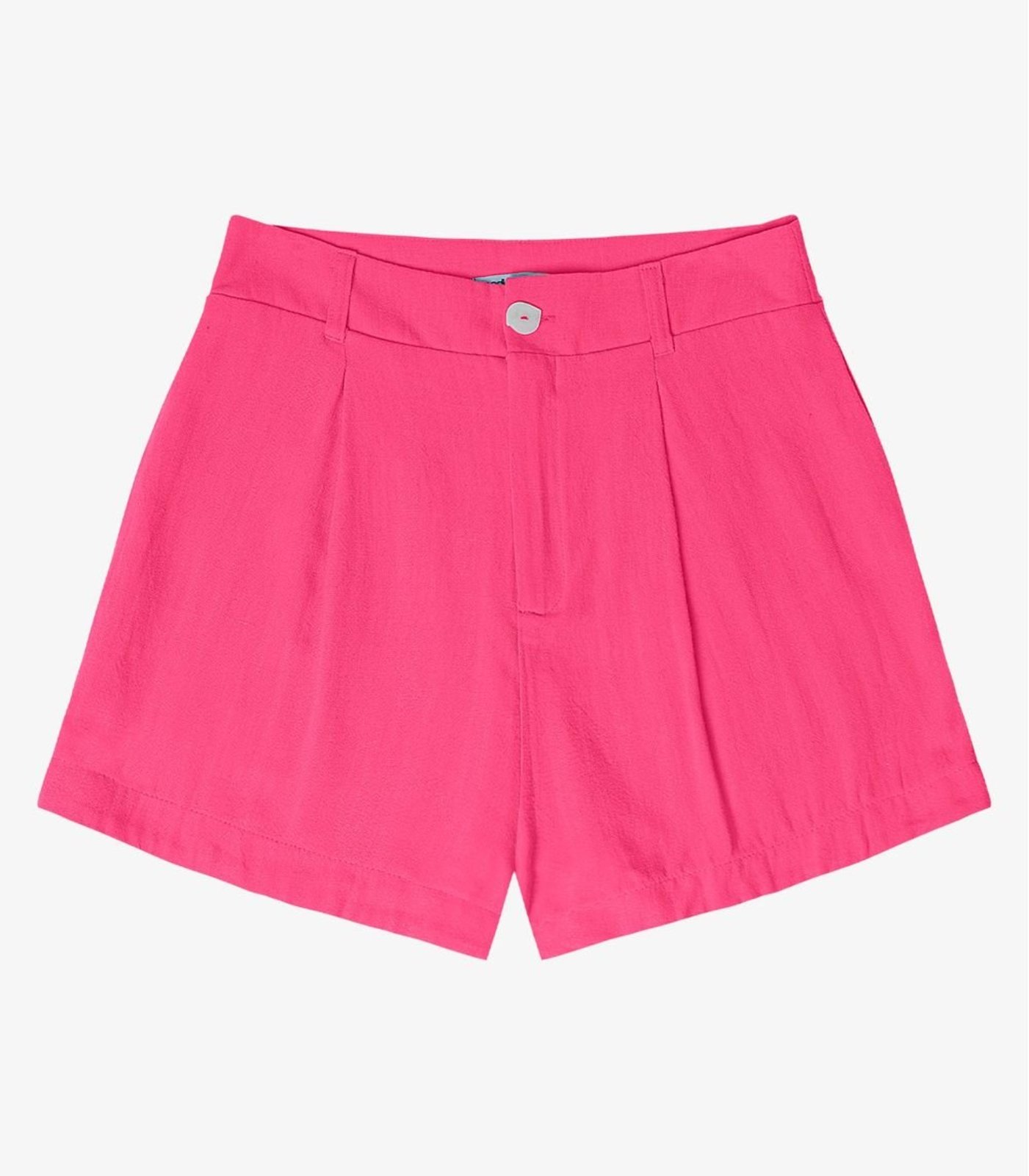 Shorts Feminino Em Linho Endless Rosa