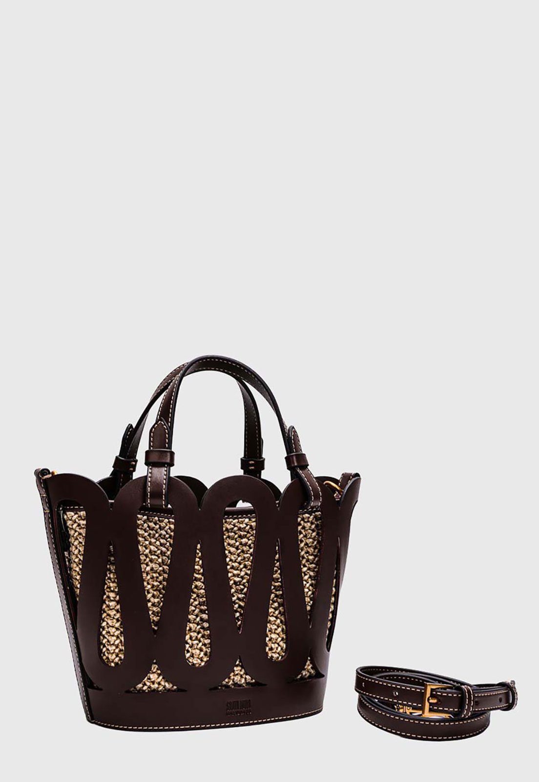Bolsa Feminina Santa Lolla Estruturada Marrom