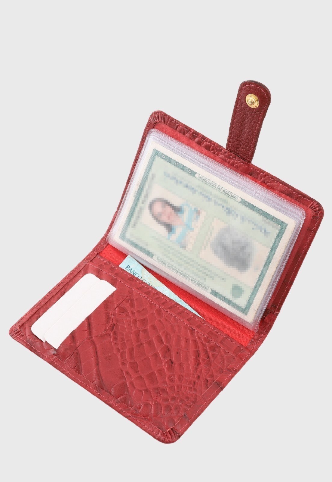 Vista 3 Carteira Couro Mariart NANIMRT Vermelha vermelho Mariart vermelho