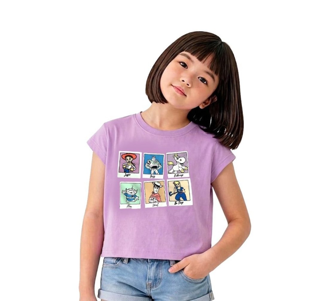 Infantil - Blusa Menina Disney Toy Story Alphabeto Roxo