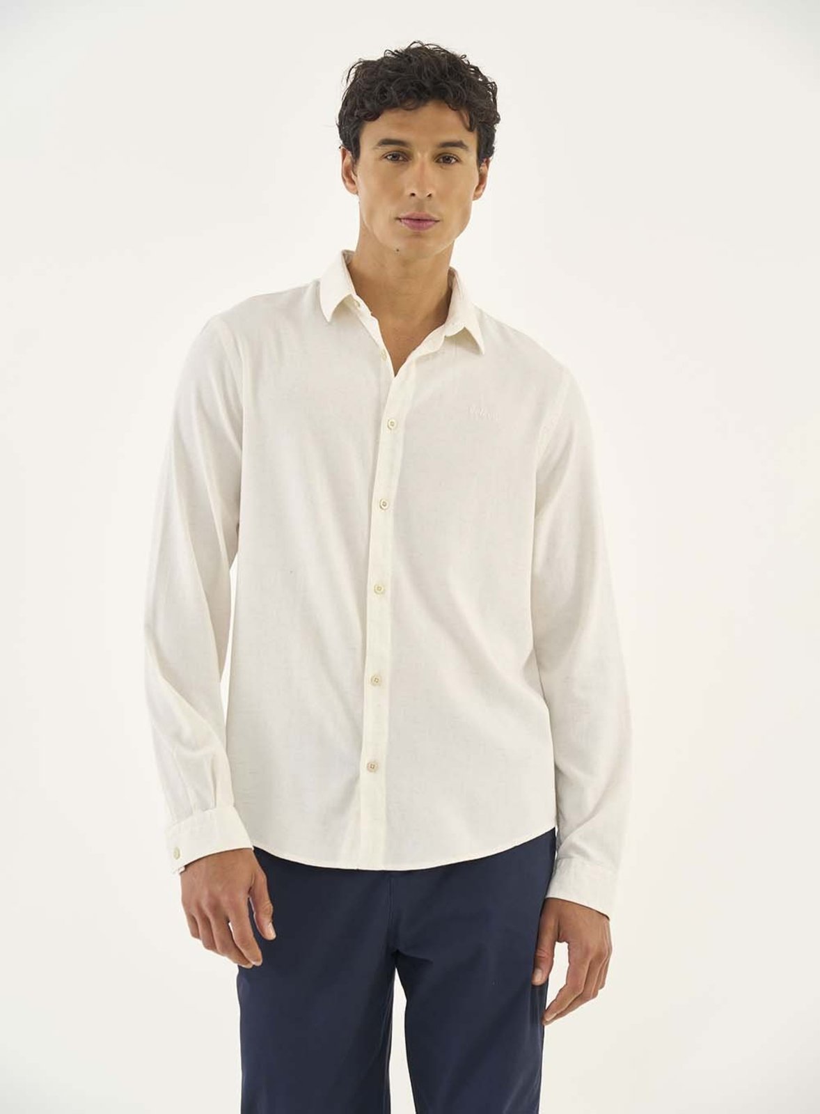 Camisa Masculina Manga Longa Relax Colcci Off Shell