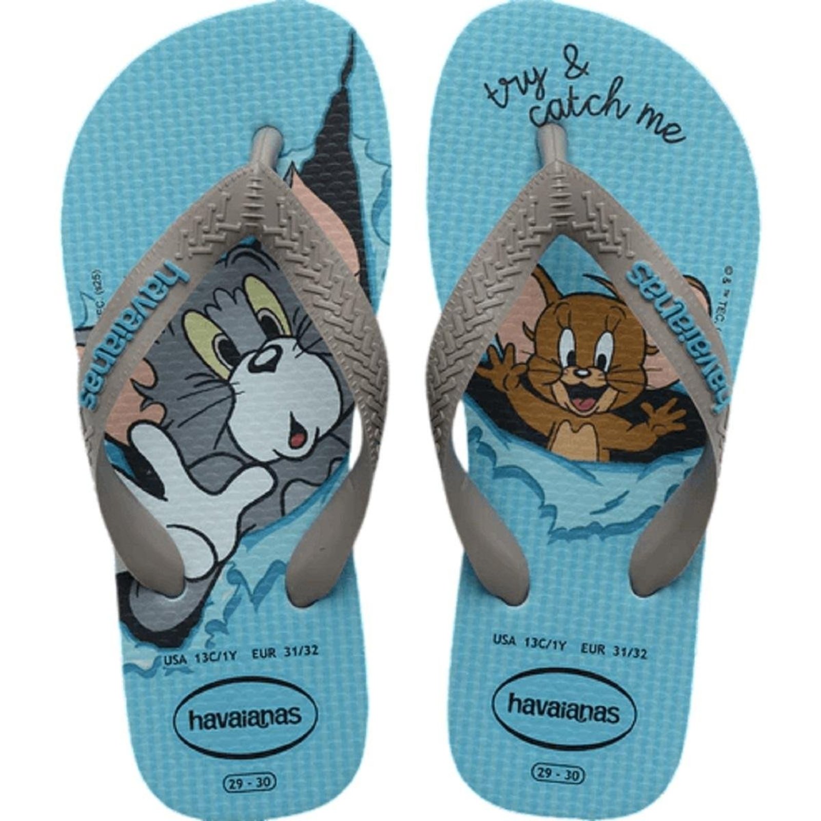 Infantil - Chinelo Havaianas Menino Top Warner Tom e Jerry Azul
