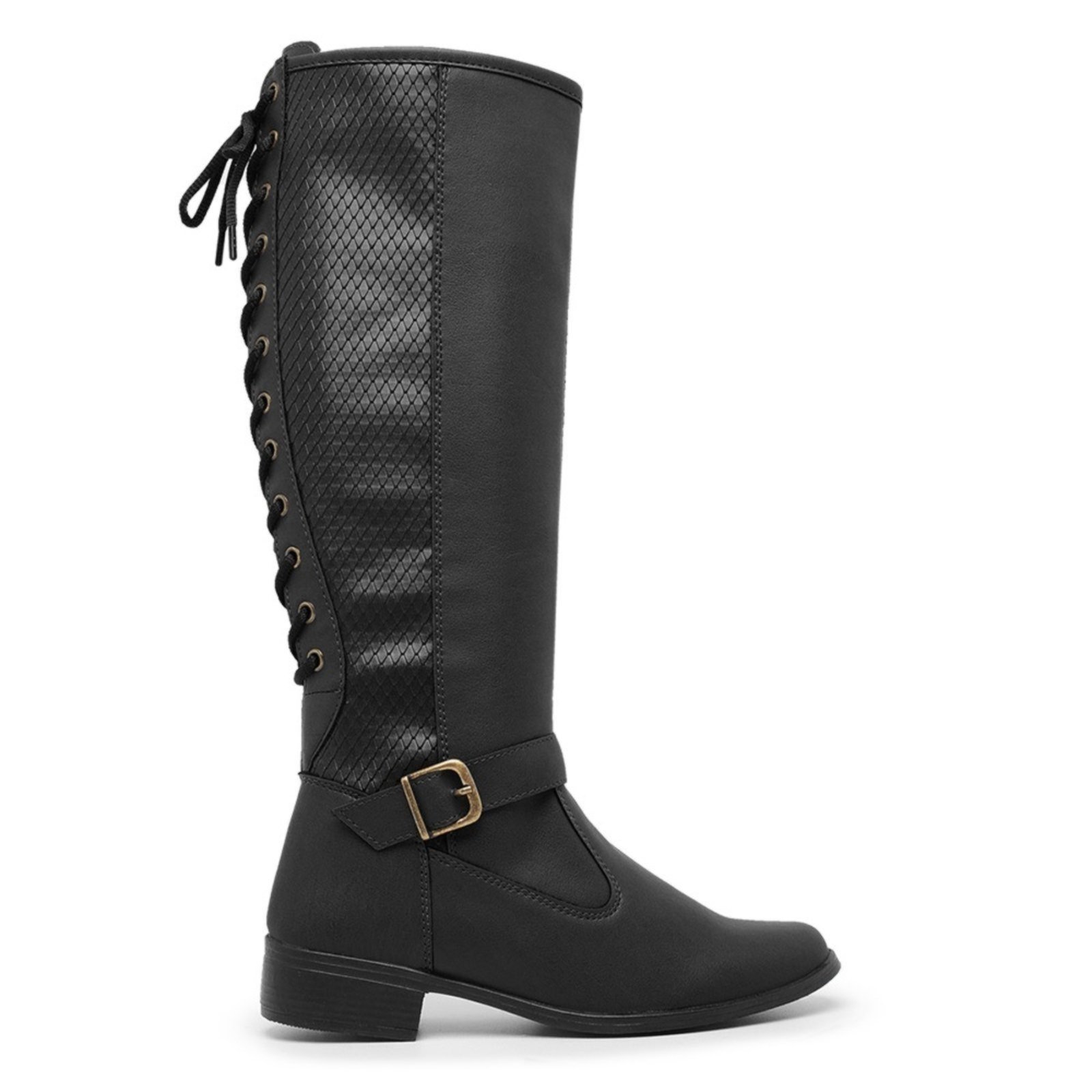 Bota Montaria Feminina Cano Longo Country Schiareli 11653 Preto