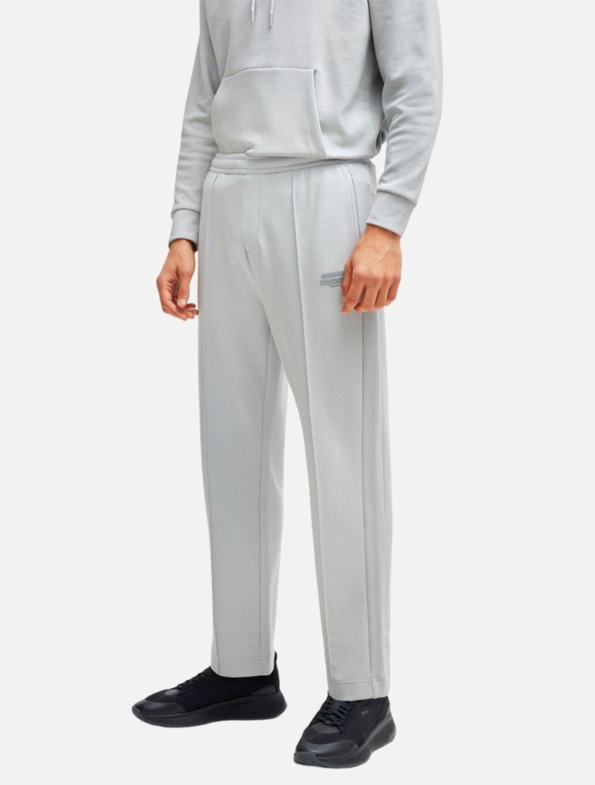 Calça Hugo Boss Moletom Hurley Regular Cinza