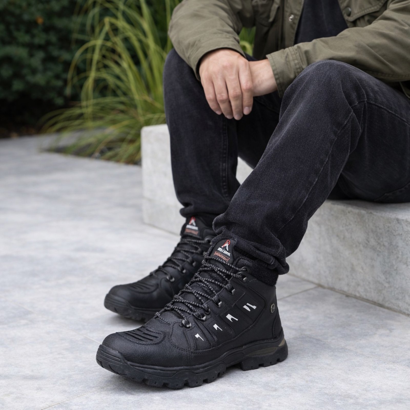 Bota Adventure Coturno Masculino Motociclista Antiderrapante Confortavel Preto
