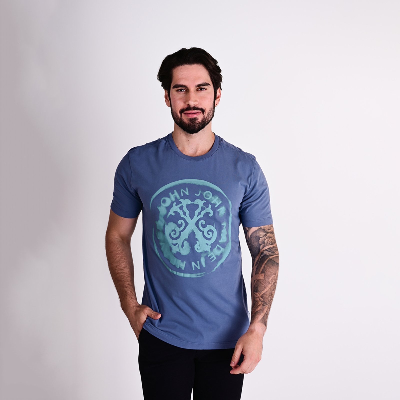 Camiseta John John Smoking Azul