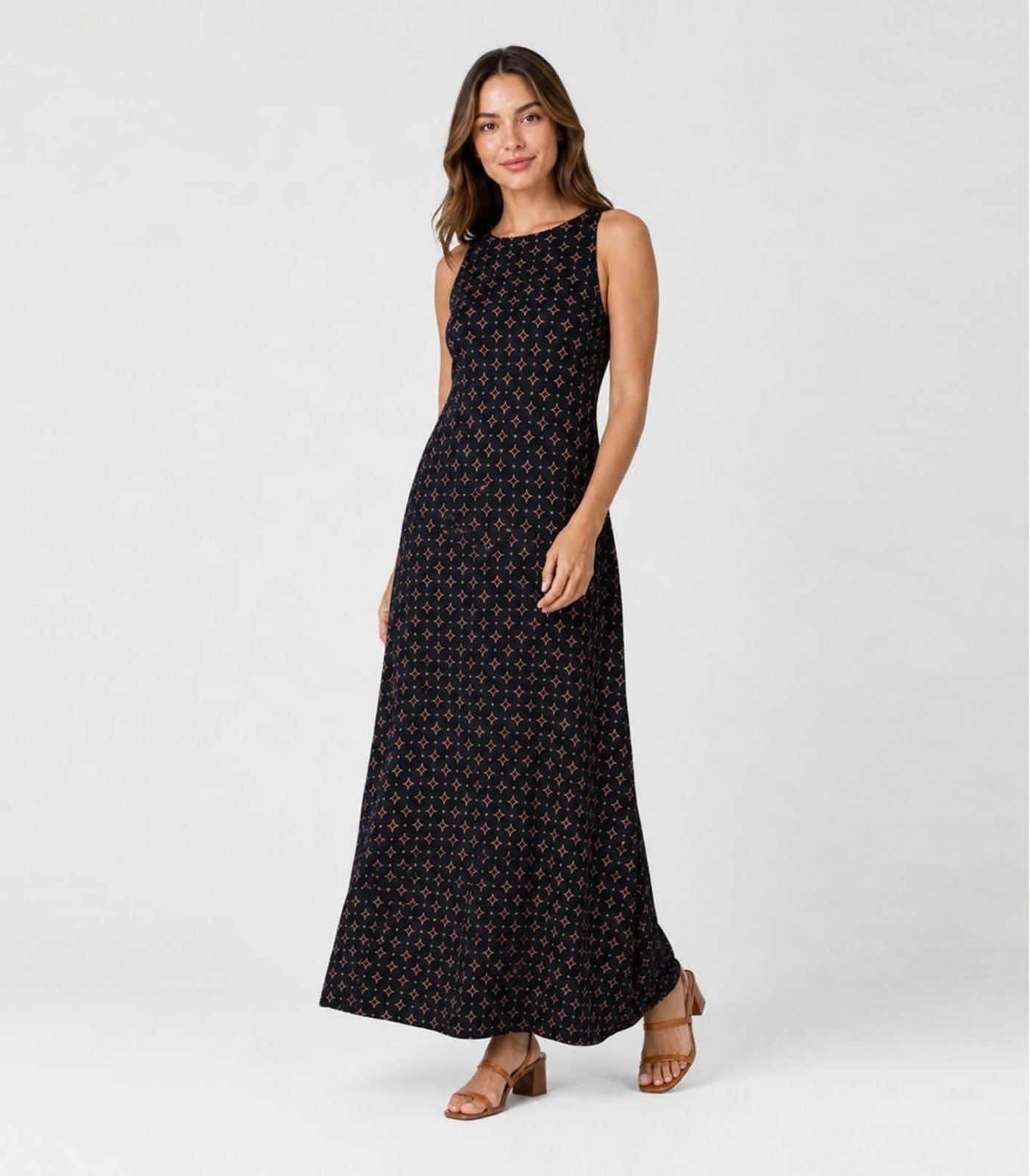 Vestido Feminino Longo Viscotorcion Infinita Cor Azul