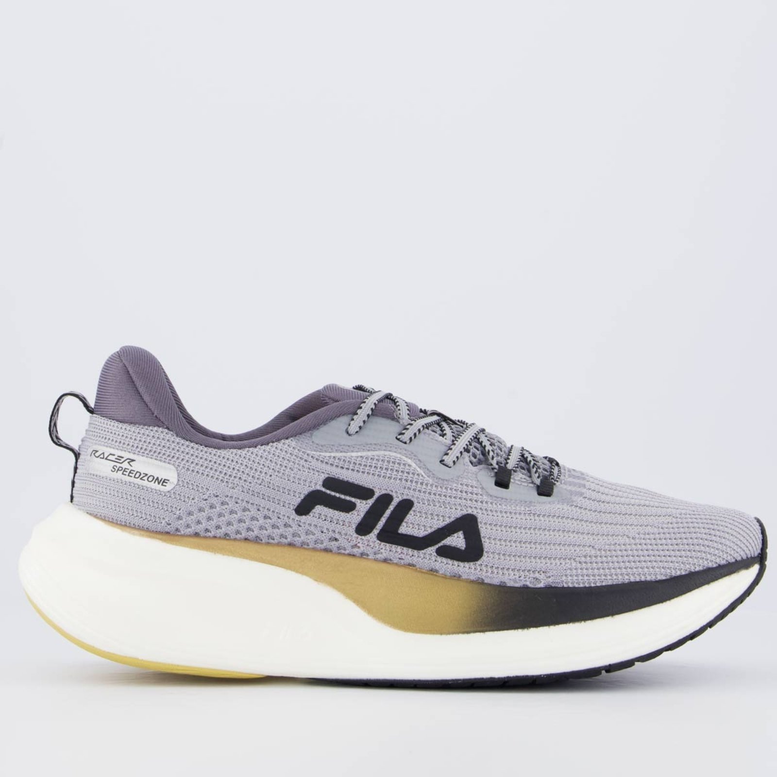 Tênis Fila Racer Speedzone Cinza e Dourado