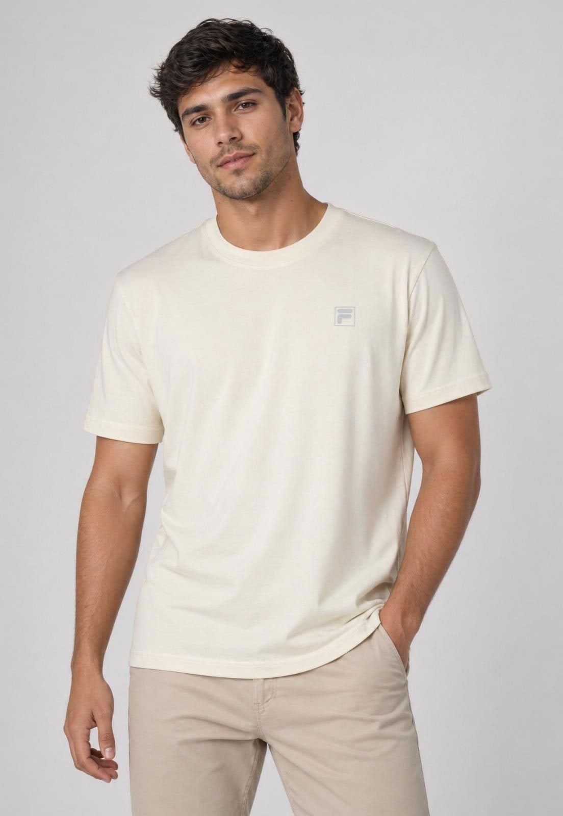 Camiseta Masculina Fila Comfort Snow Off-White