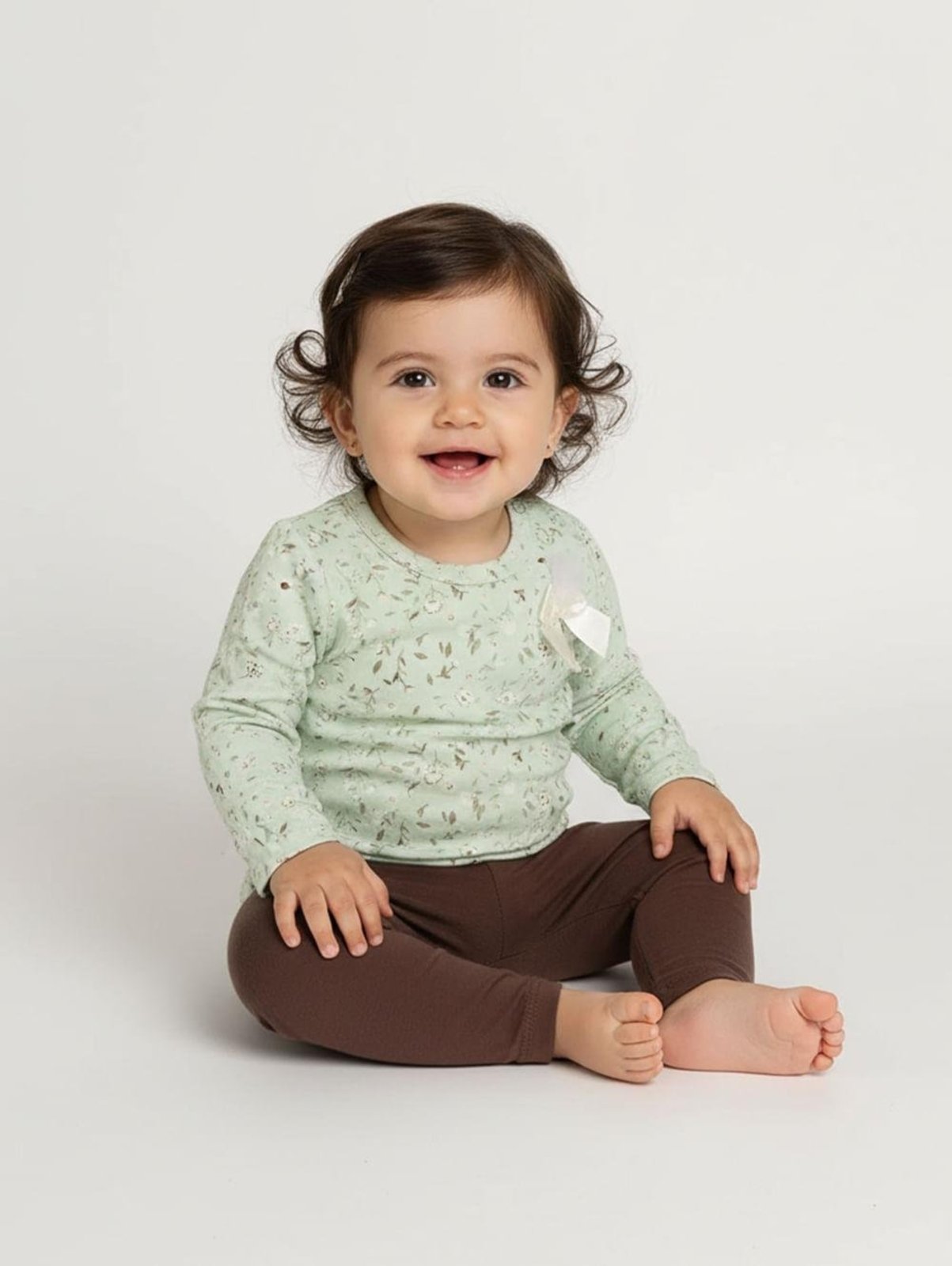 Infantil - Conjunto Longo Molecotton Para - VERDE CLARO