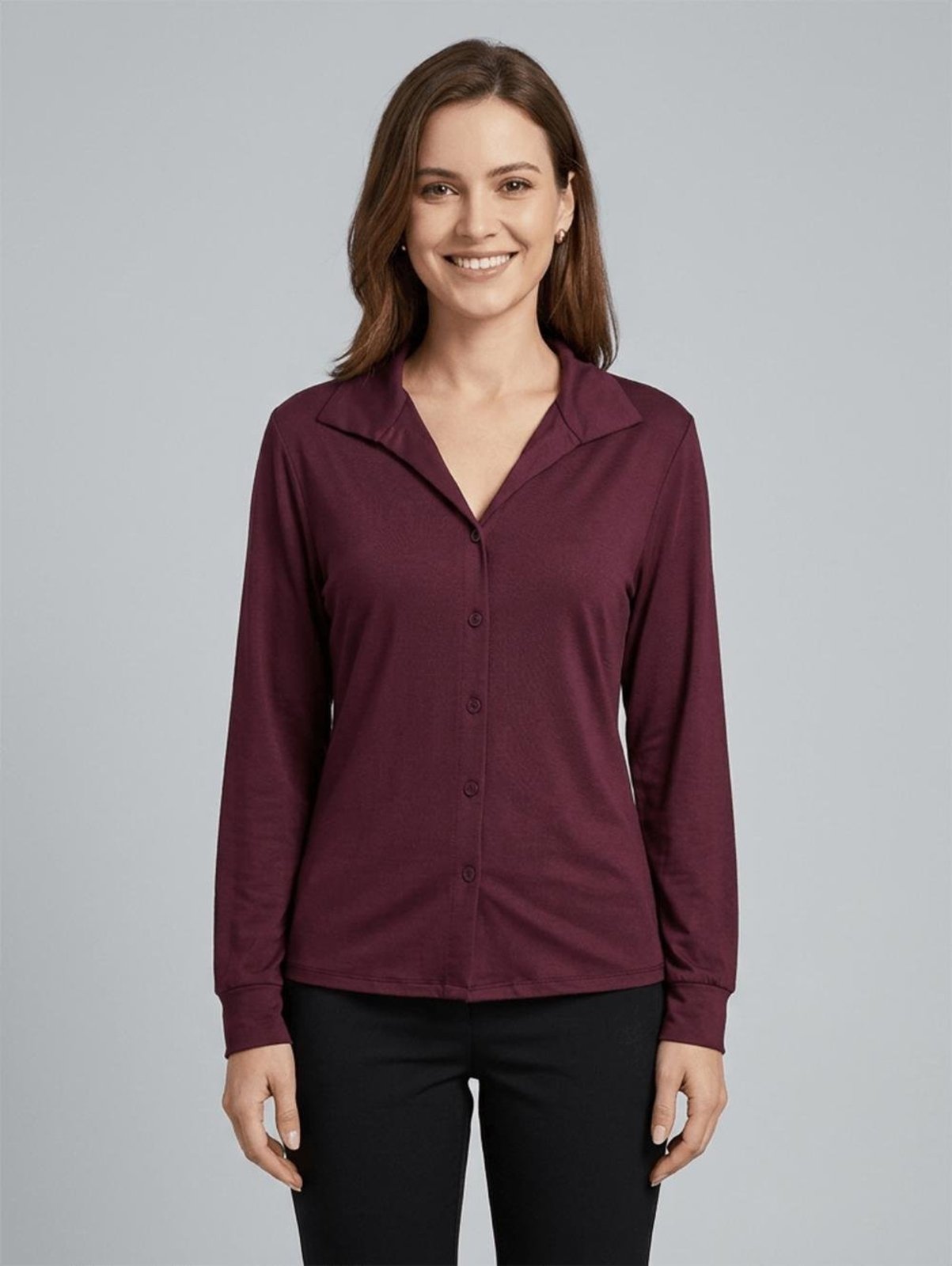 Camisa Manga Longa Autentique Feminina BORDO