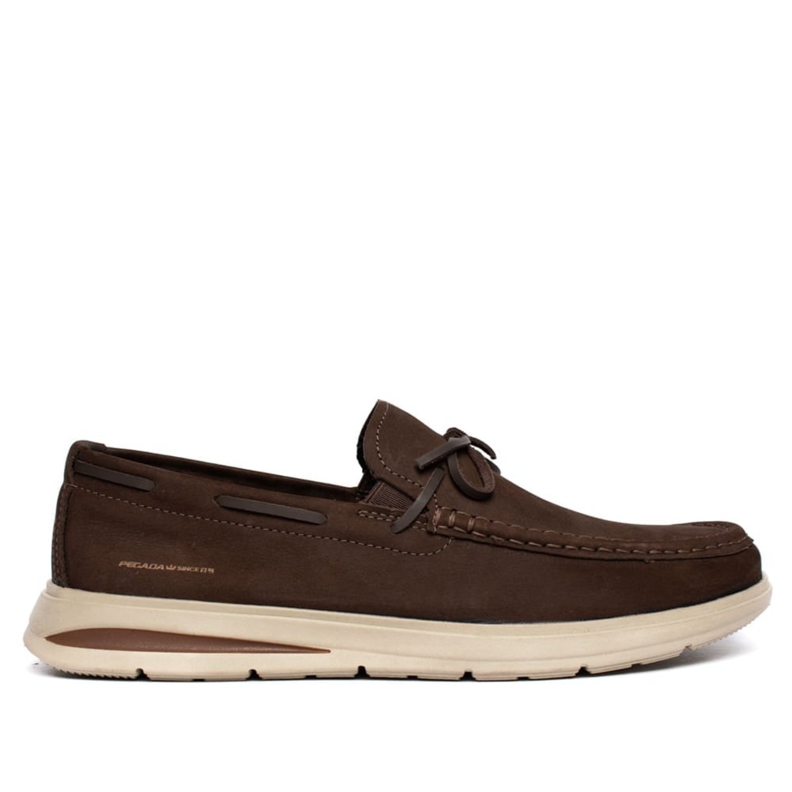 Mocassim Masculino Pegada Rustic Couro Marrom Escuro
