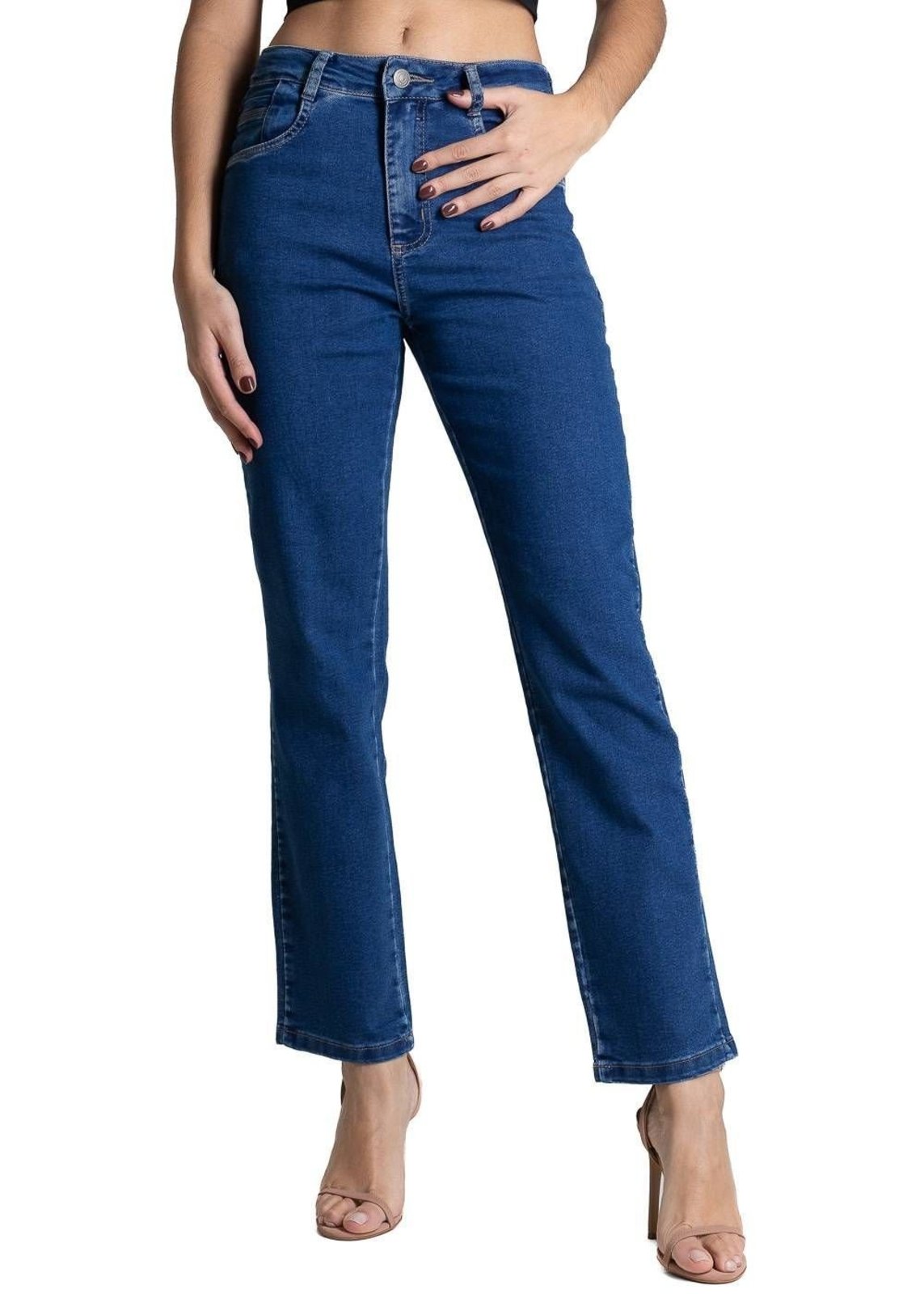 Calça Jeans Sawary Reta - 283004 - Azul - Sawary