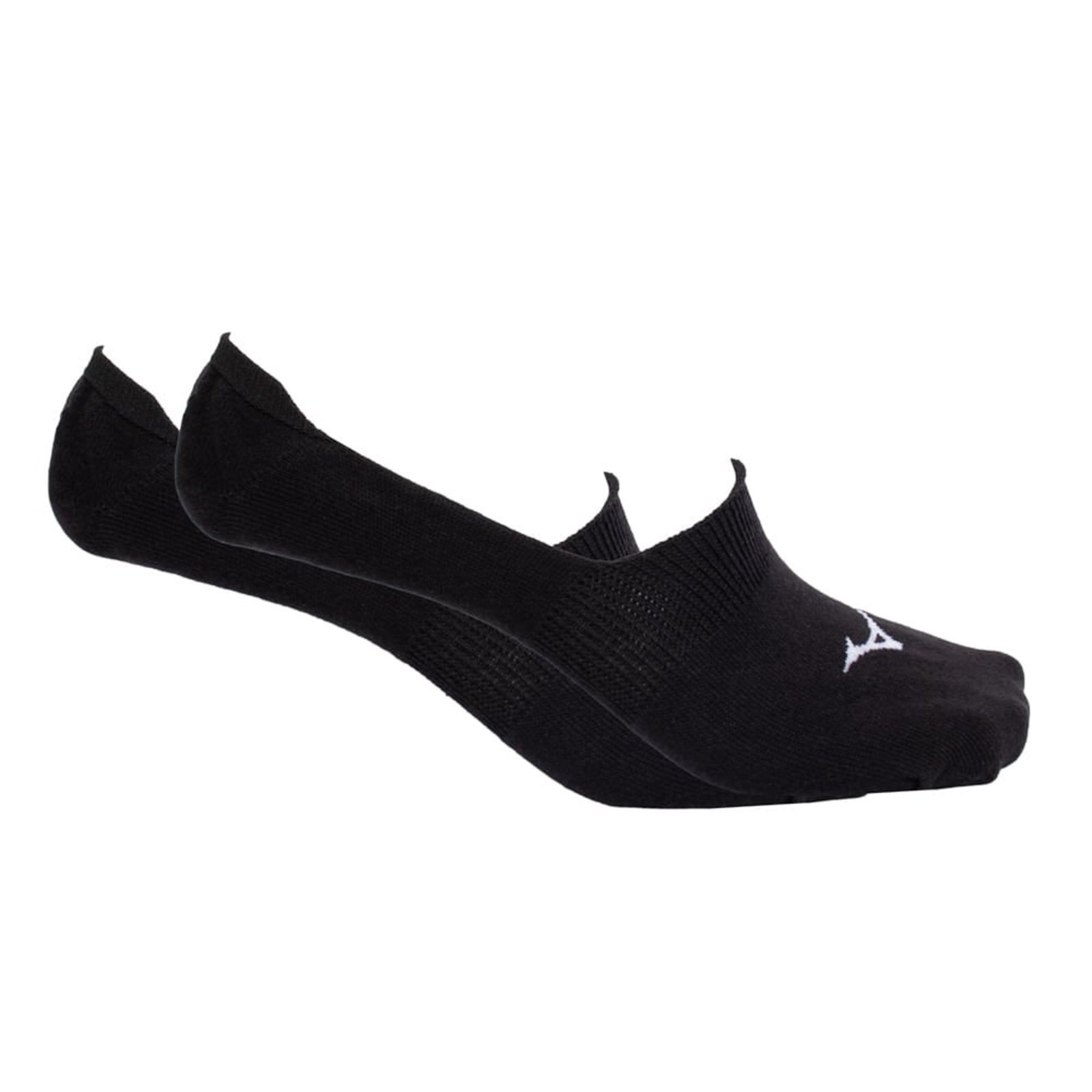 Meia Unissex Mizuno Basic I Kit 3 Pares Invisível Preto/branco