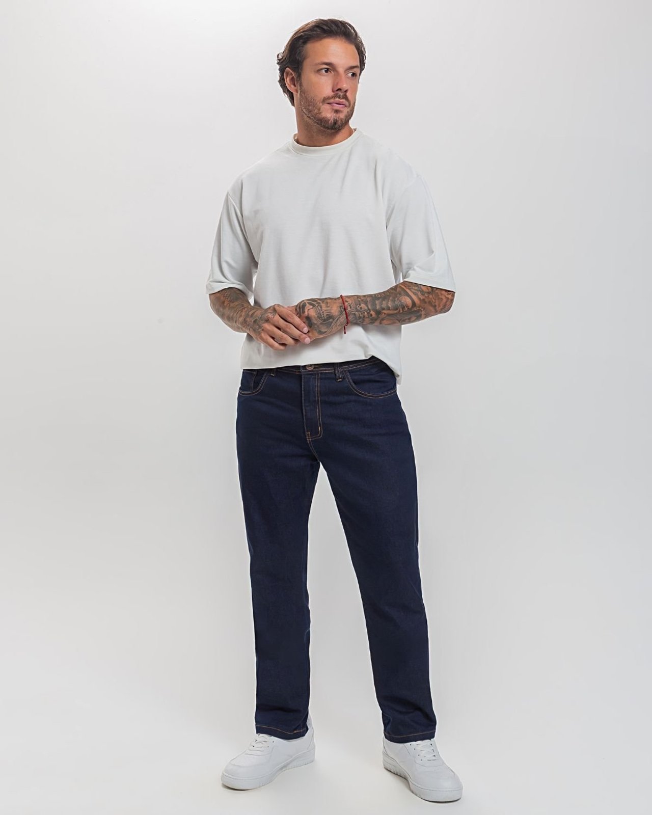 Calça Masculina Jeans Reta